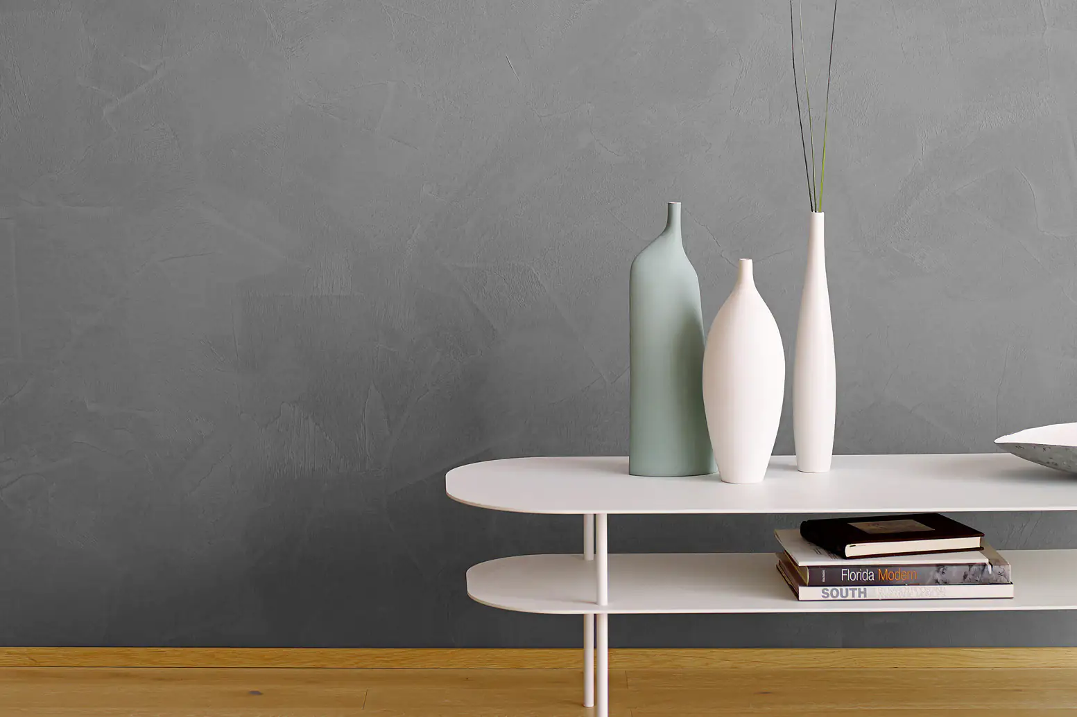 Alpina Innenfarbe Beton-Optik 3 L Basis und 1 L Finish, Dunkel Grau matt