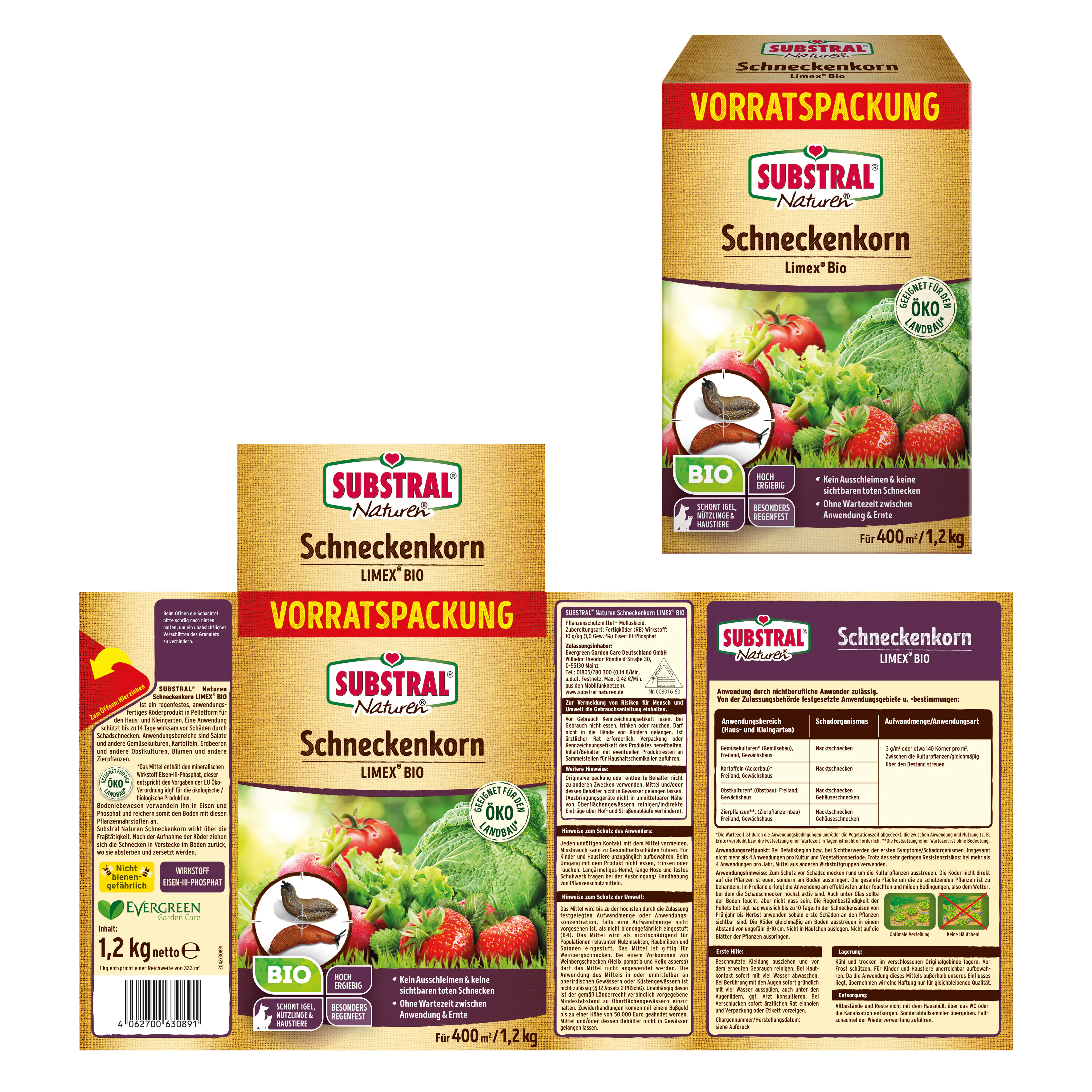 Substral Naturen Schneckenkorn Limex Bio 1,2 kg Substral Naturen Schneckenkorn Limex Bio 1,2 kg