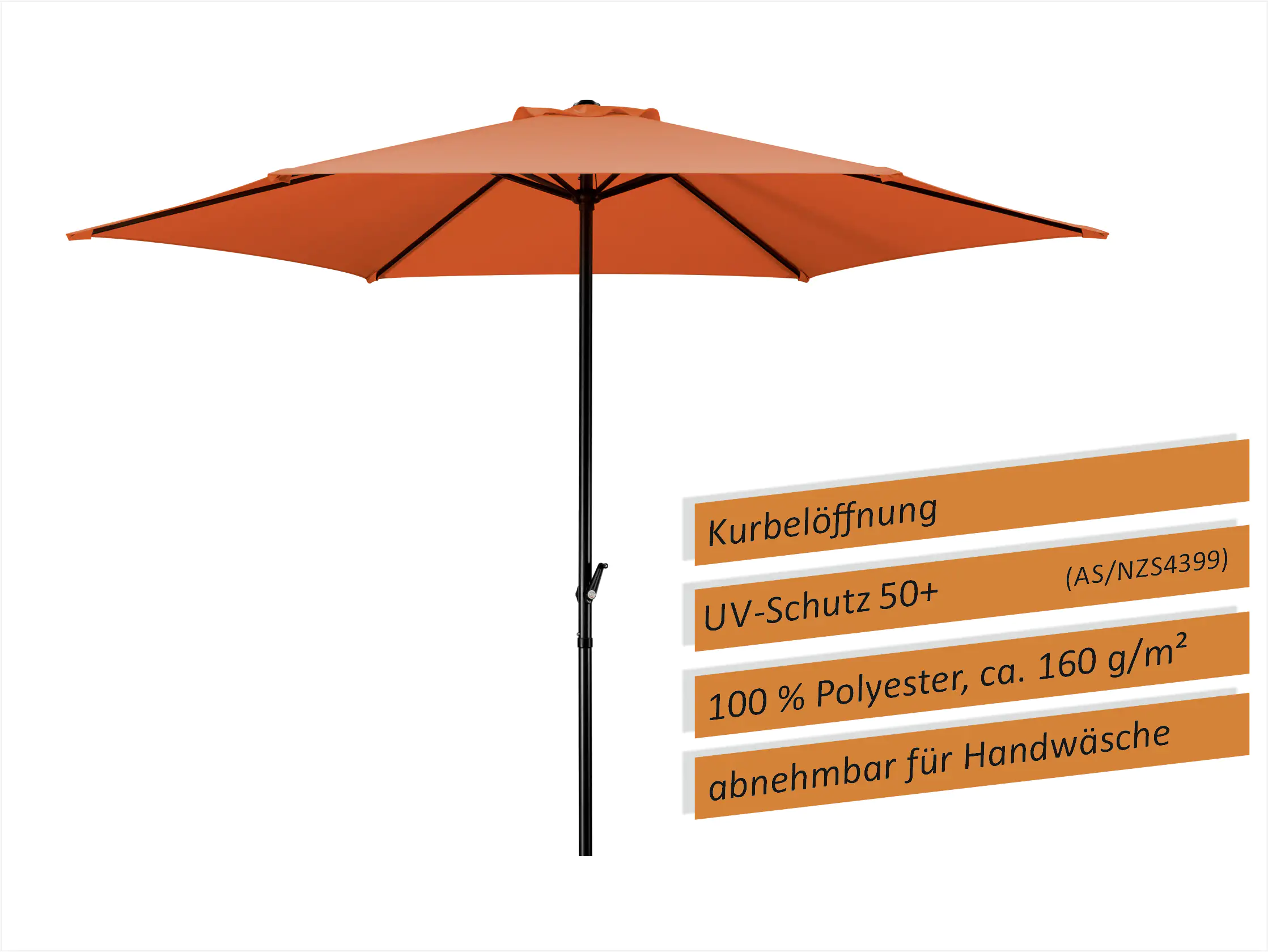 Schneider Sonnenschirm Bergamo terracotta Ø 300 cm