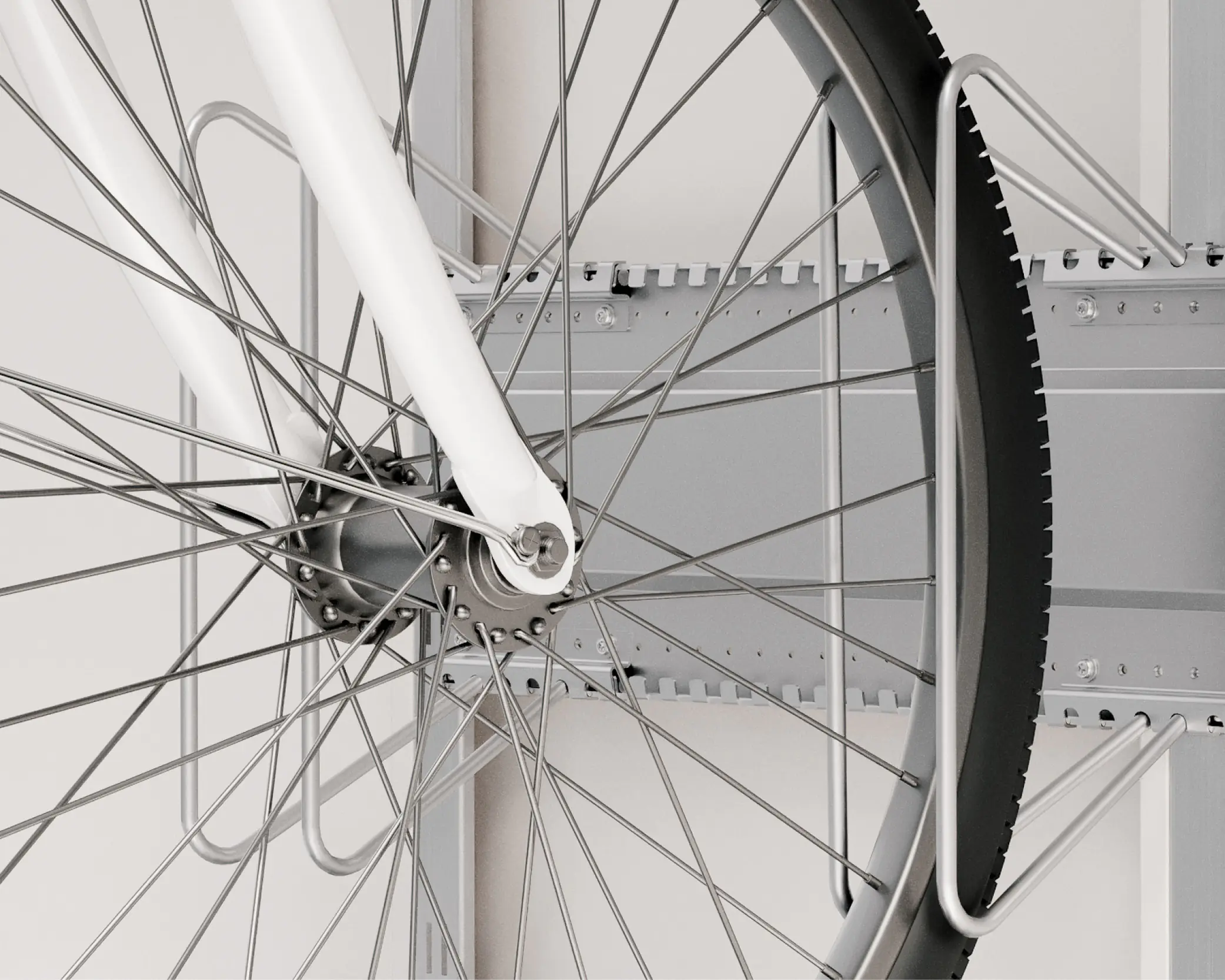 EcoStar Fahrradhalter 480 für Gerätehaus waagerecht EcoStar Fahrradhalter 480 für Gerätehaus waagerecht