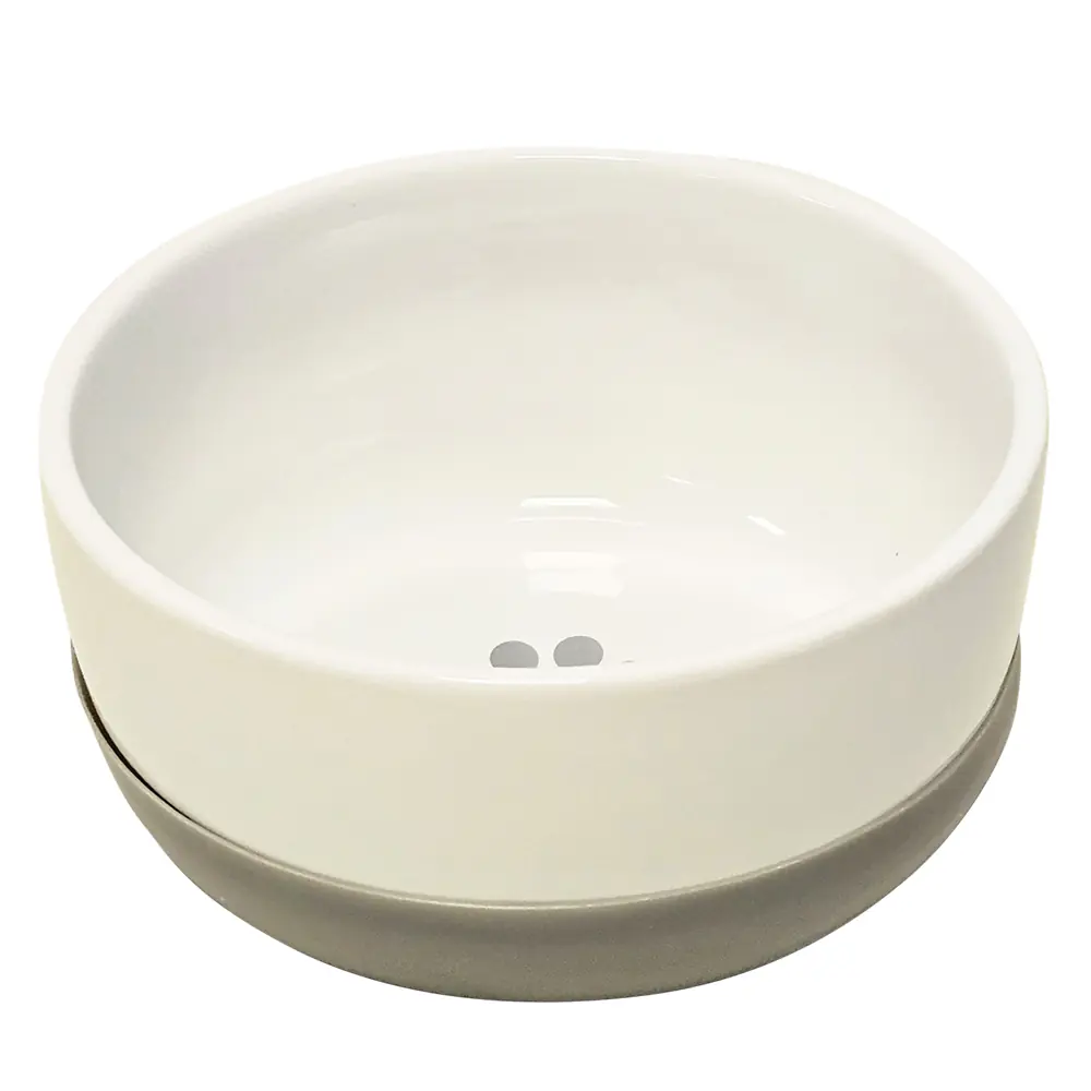 Nobby Keramiknapf Sabit rutschfest weiß/grau 2000 ml Nobby Keramiknapf Sabit rutschfest weiß/grau 2000 ml