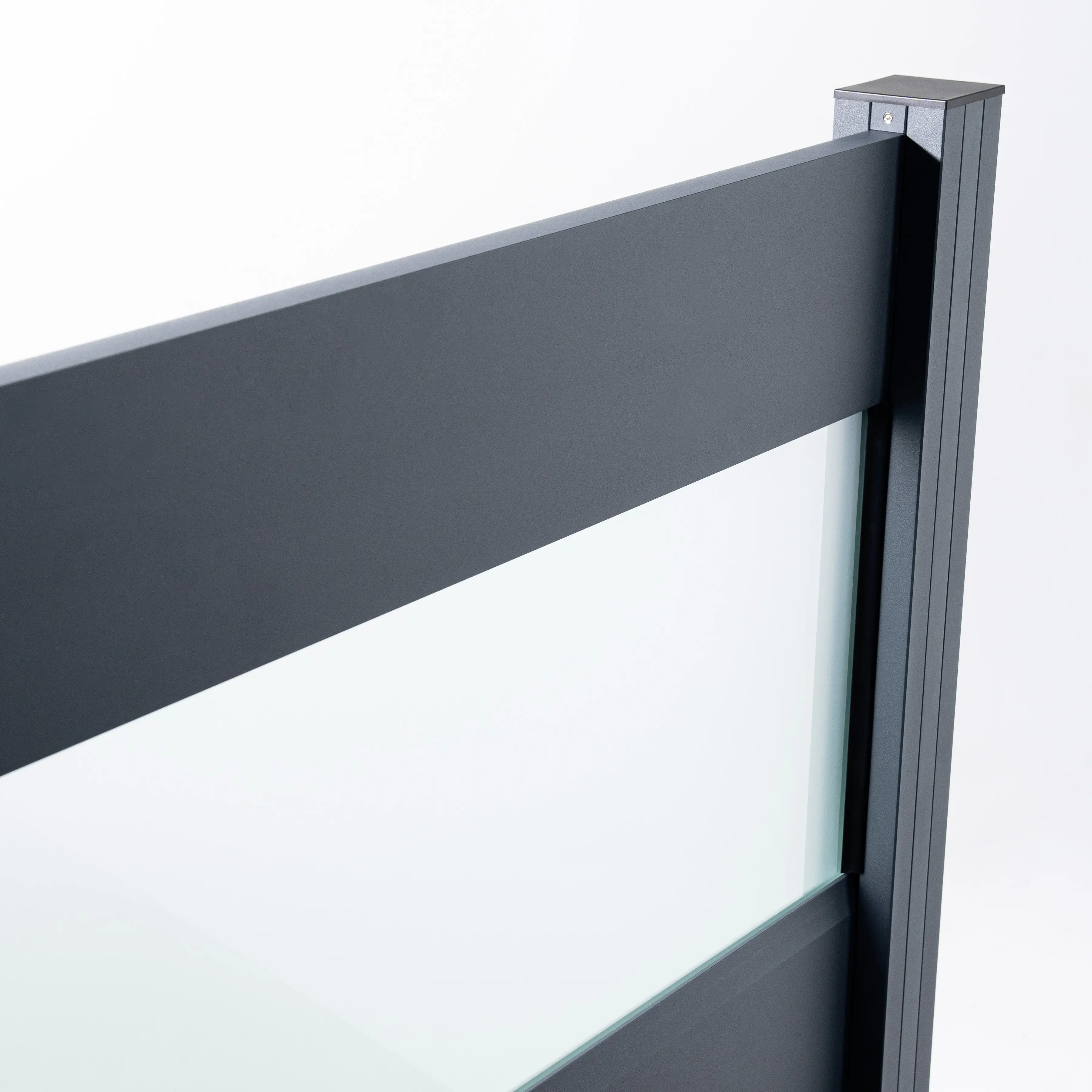 Ambiente Alu-Zaun Erweiterungsset Paneel 150 anthrazit 187 x 124,2 cm  