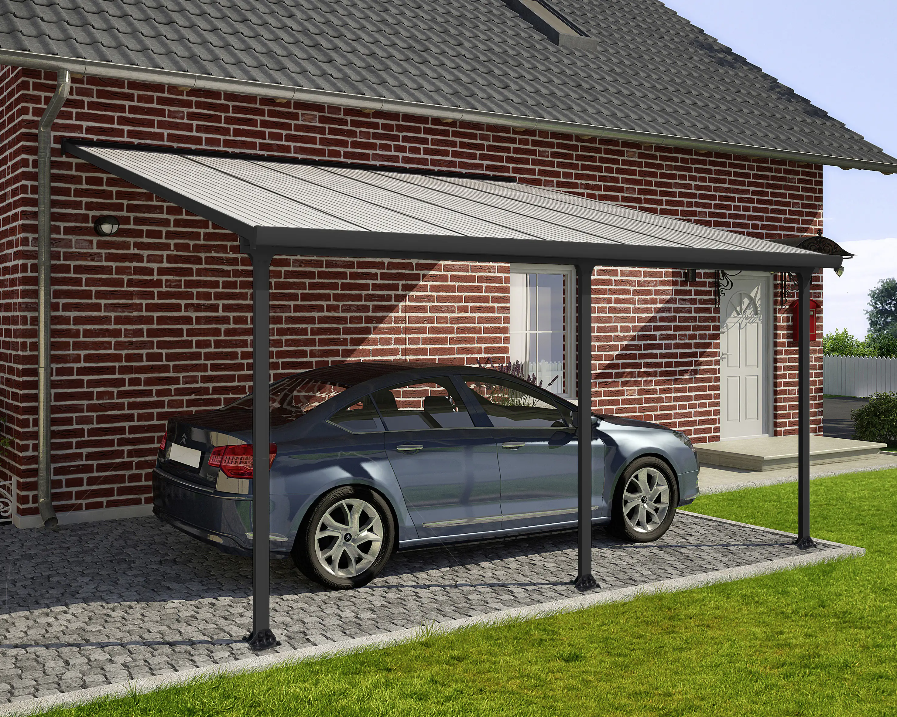 Canopia Terrassenüberdachung Feria 400 x 420 cm anthrazit Canopia Terrassenüberdachung Feria 400 x 420 cm anthrazit
