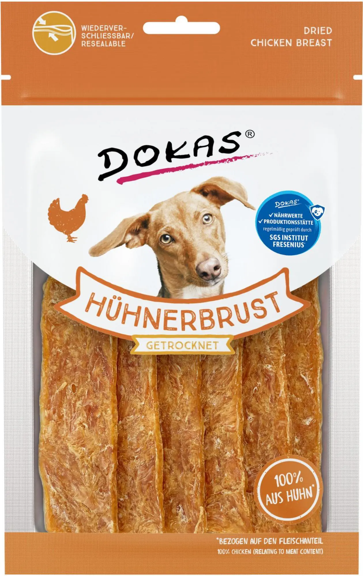 Dokas Hühnerbrust 70 g, getrocknet