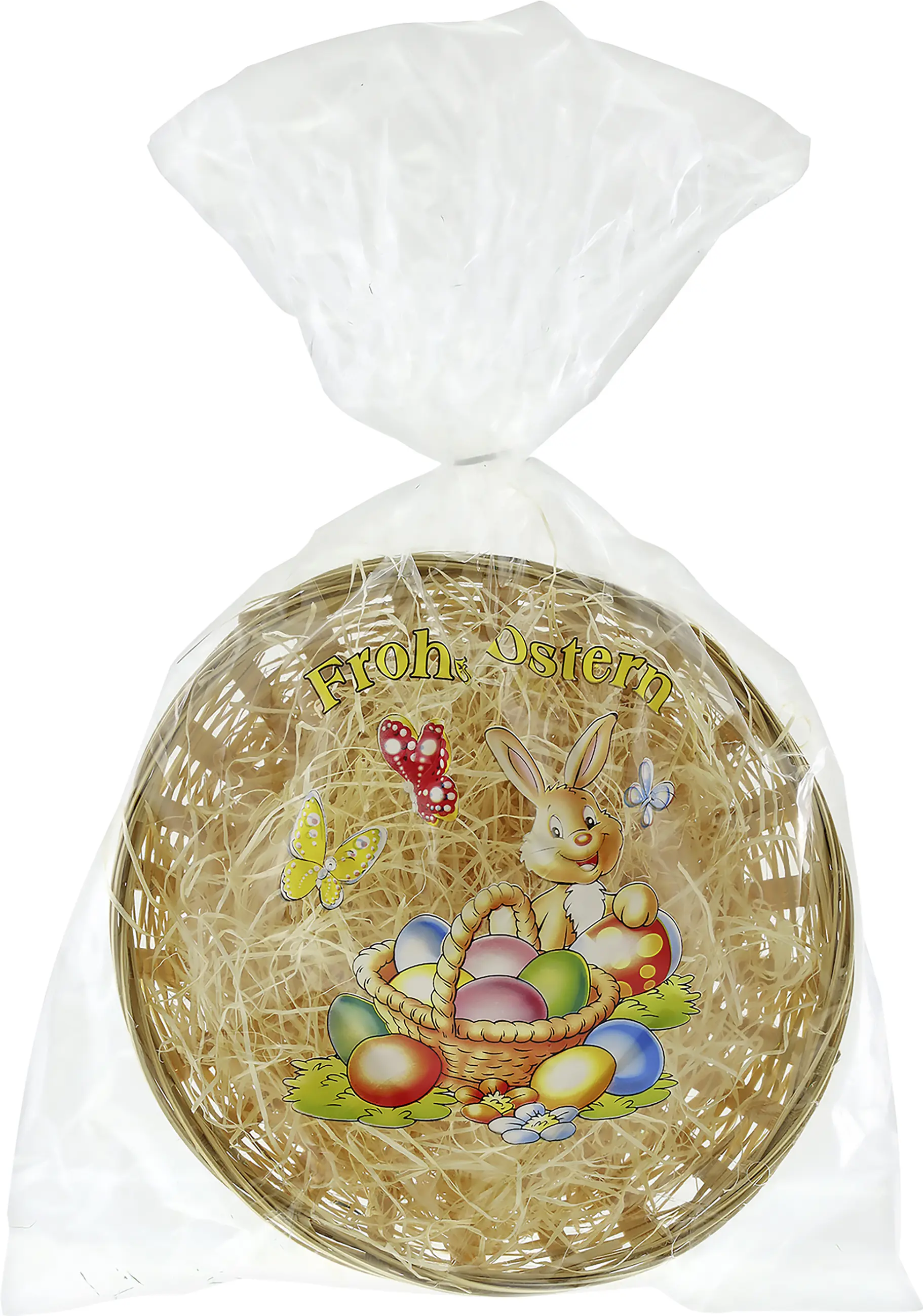 Osterkörbchen Bambus mit beigem Ostergras Ø 20 cm natur Osterkörbchen Bambus mit beigem Ostergras Ø 20 cm natur