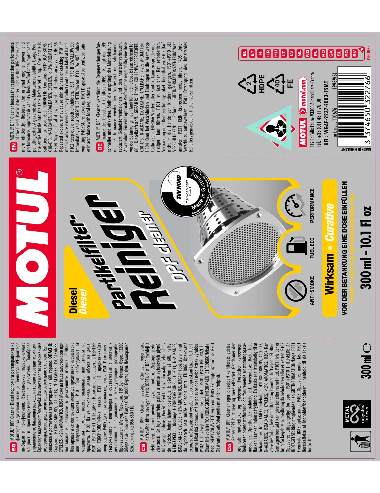 Motul Partikelfilterreiniger 300ml Motul Partikelfilterreiniger 300ml