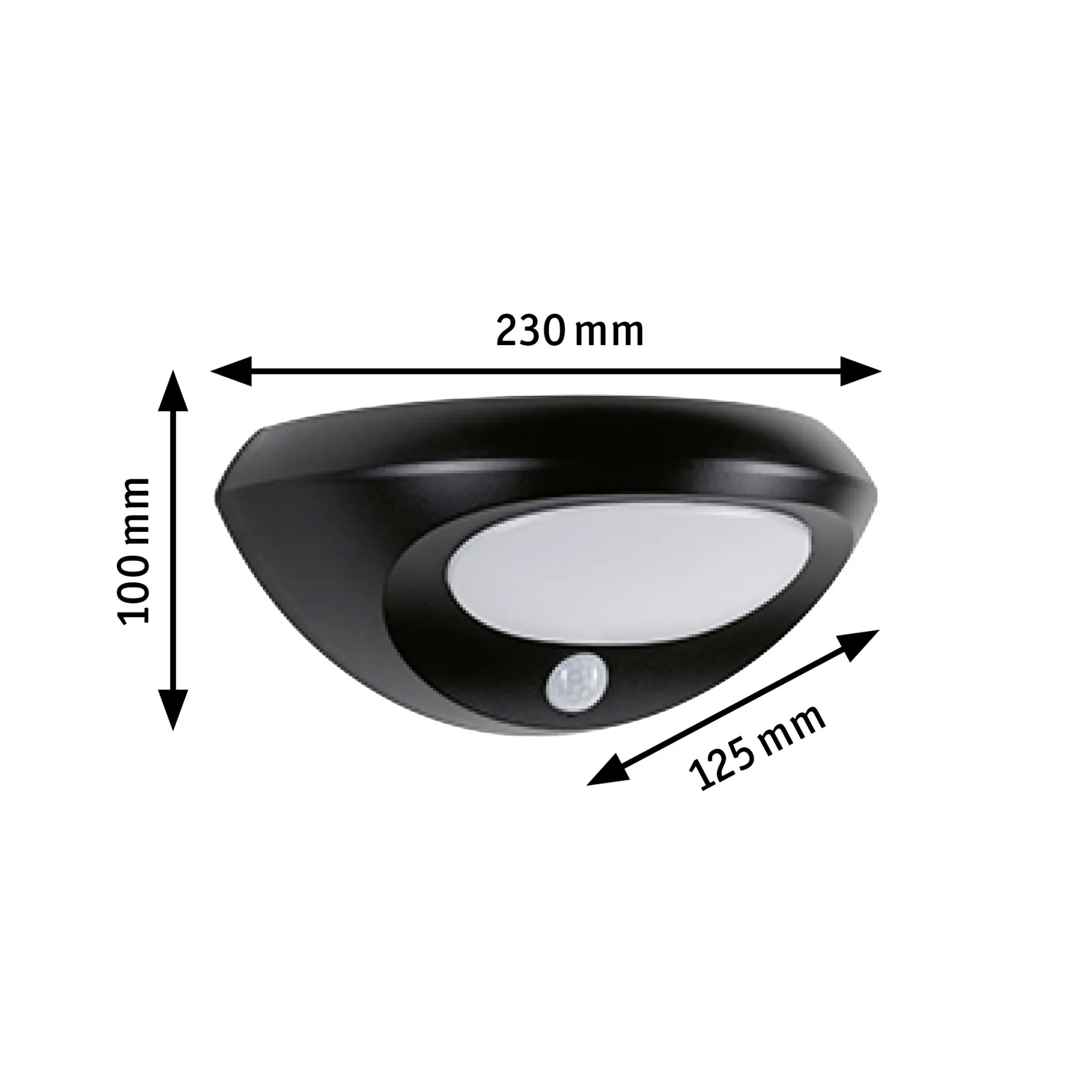 Paulmann Solar-Wandleuchte Soraya anthrazit warmweiß mit Bewegungsmelder