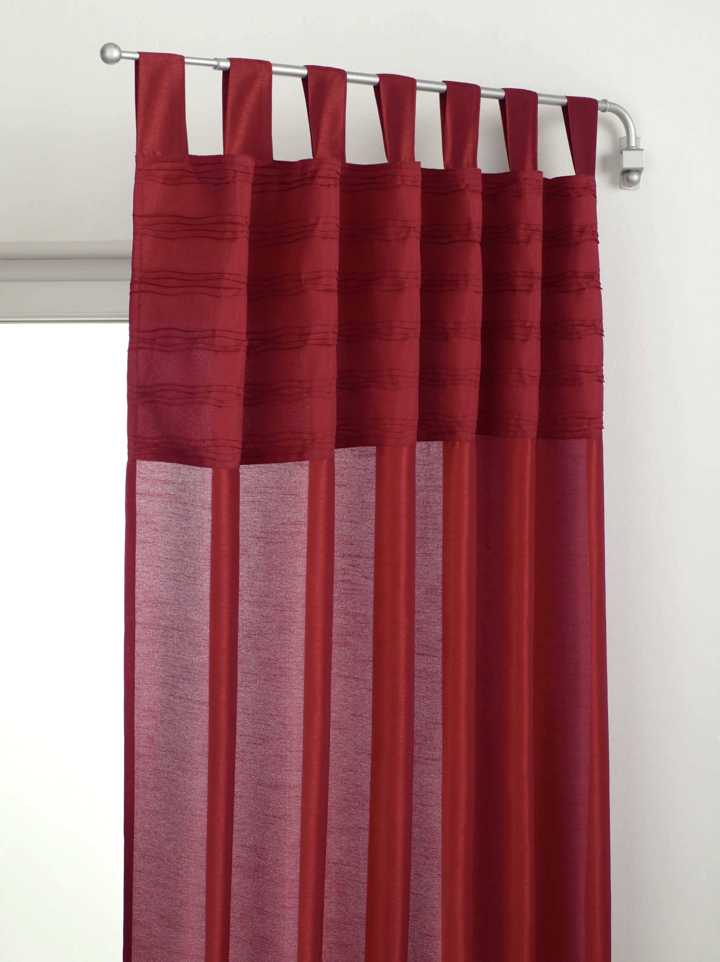 Gardinia Schwenkstange Ø 12 mm, edelstahl-optik, ausziehbar 55 - 85 cm