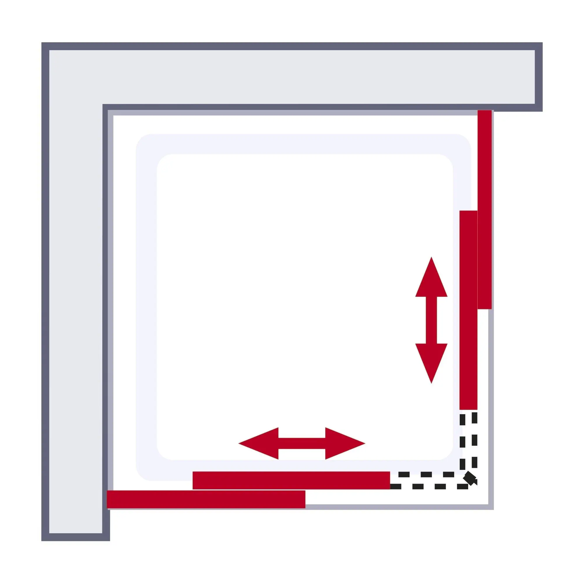 Schulte Eckdusche mit Schiebetüren Sunny 75-90 x 75-90 x 175 cm alpinweiß