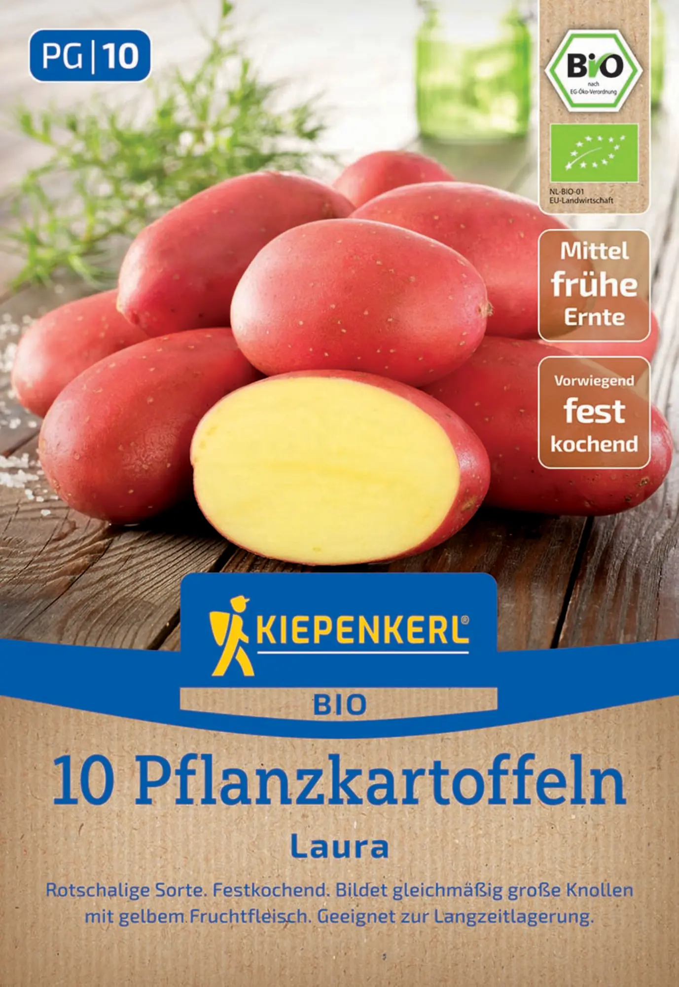 Kiepenkerl Bio Pflanzkartoffel Laura 10 Stück