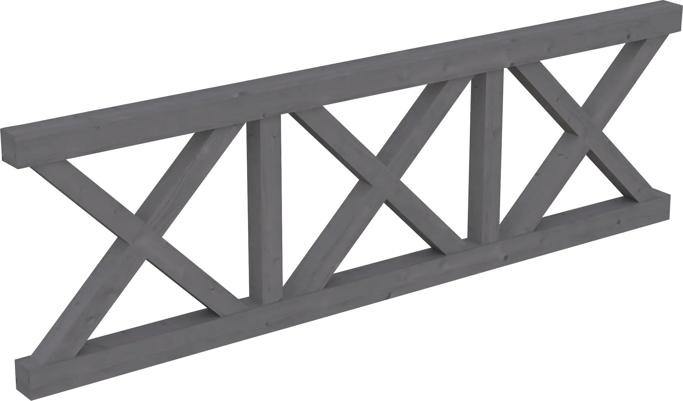 SKAN HOLZ Brüstung Andreaskreuz 270 x 84 cm Fichte