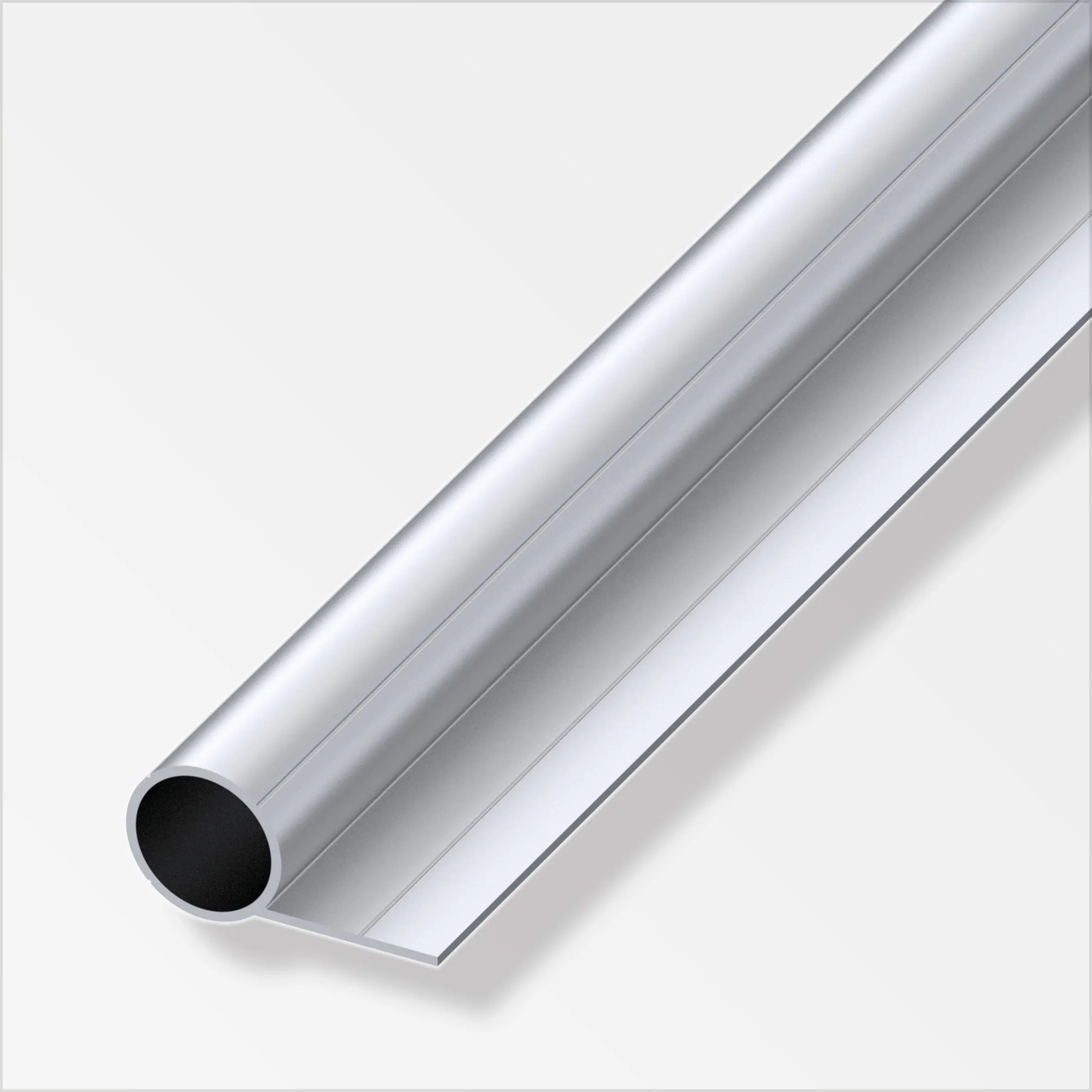 alfer Combitech Rundrohr Aluminium Ø 23,5 mm x 1 m silber