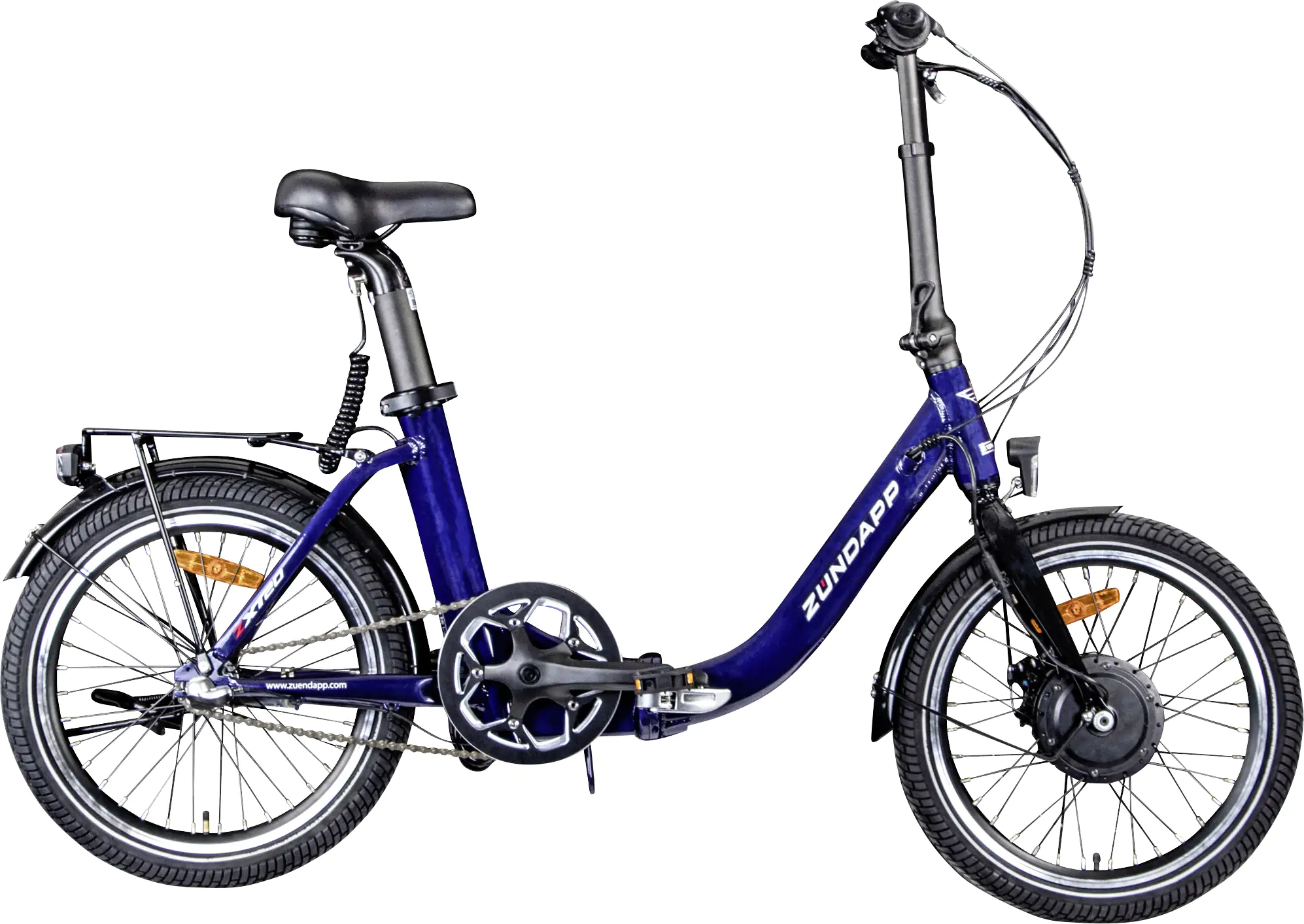 Zündapp E-Bike Faltrad ZT20 20 Zoll RH 36cm 3-Gang 280 Wh blau
