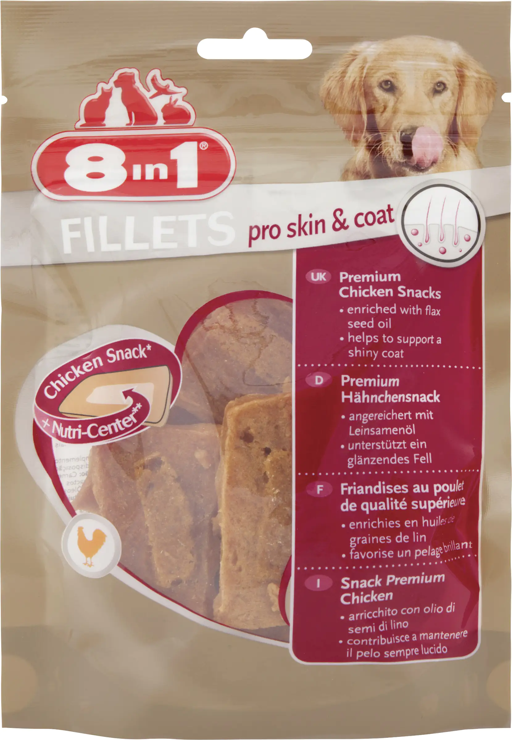 8in1 Hundesnack Fillets Pro Skin & Coat S