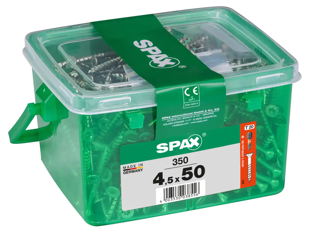 Spax Universalschrauben 4.5 x 50 mm TX 20 - 350 Stk.