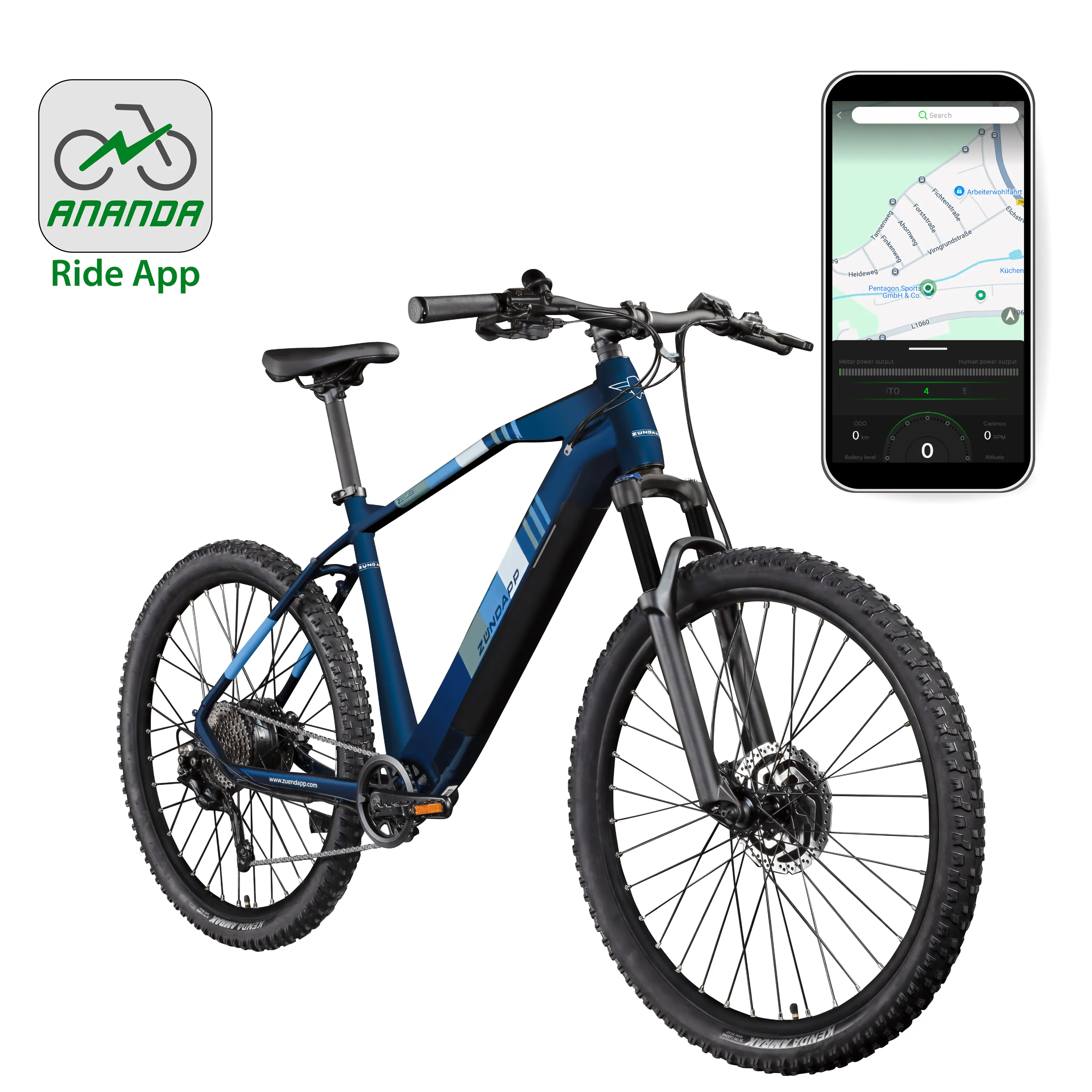Zündapp E-Bike Z808 MTB 27,5 Zoll 10-Gang 550 Wh dunkelblau