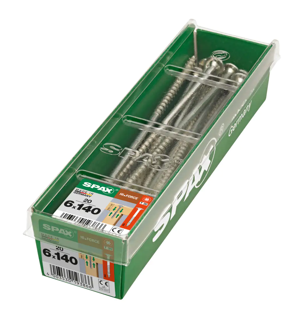 Spax Holzbauschrauben 6.0 x 140 mm TX 30 Tellerkopf - 20 Stk.