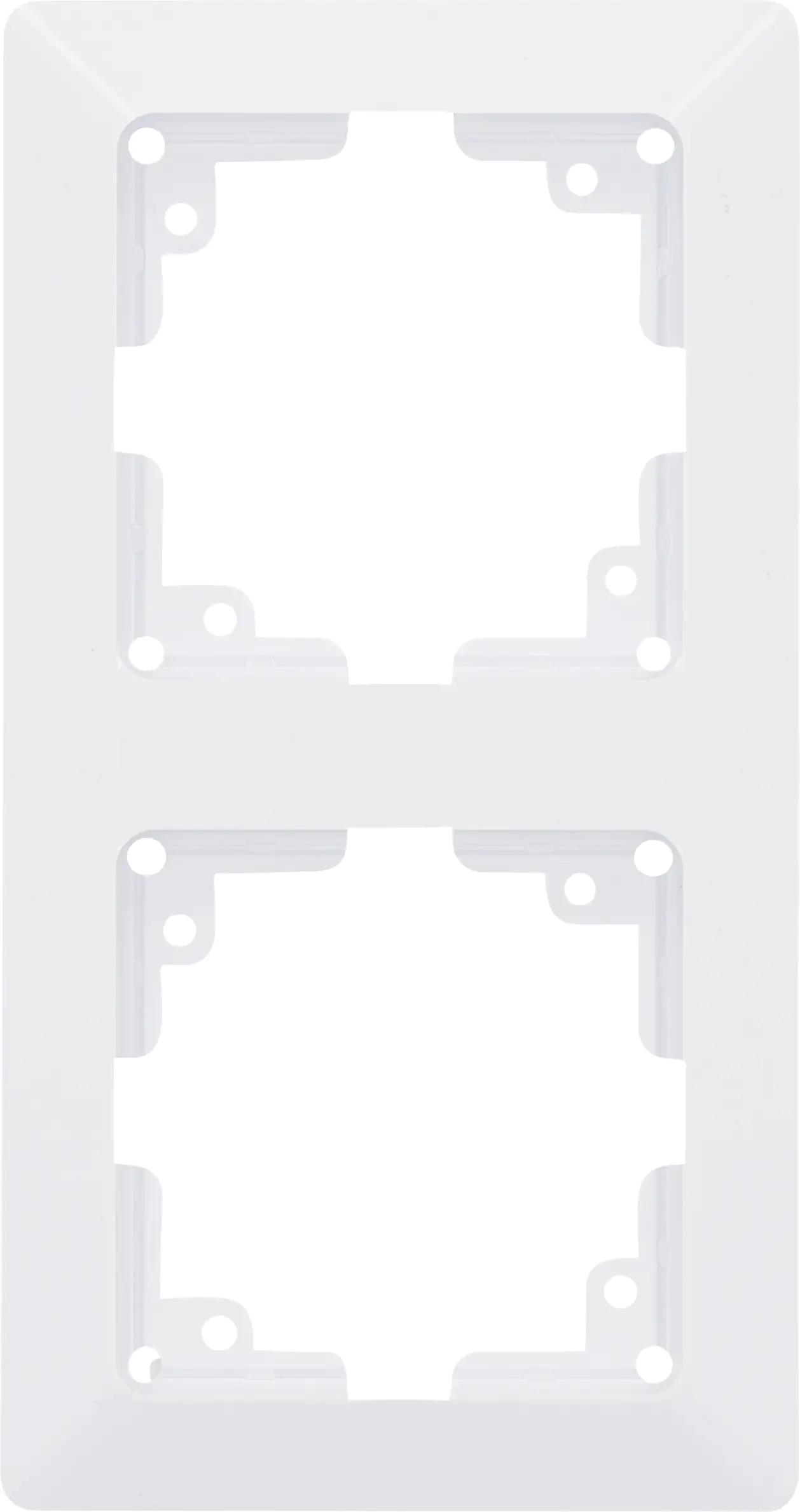 Unitec Abdeckrahmen 2-fach LeMans ultraweiß