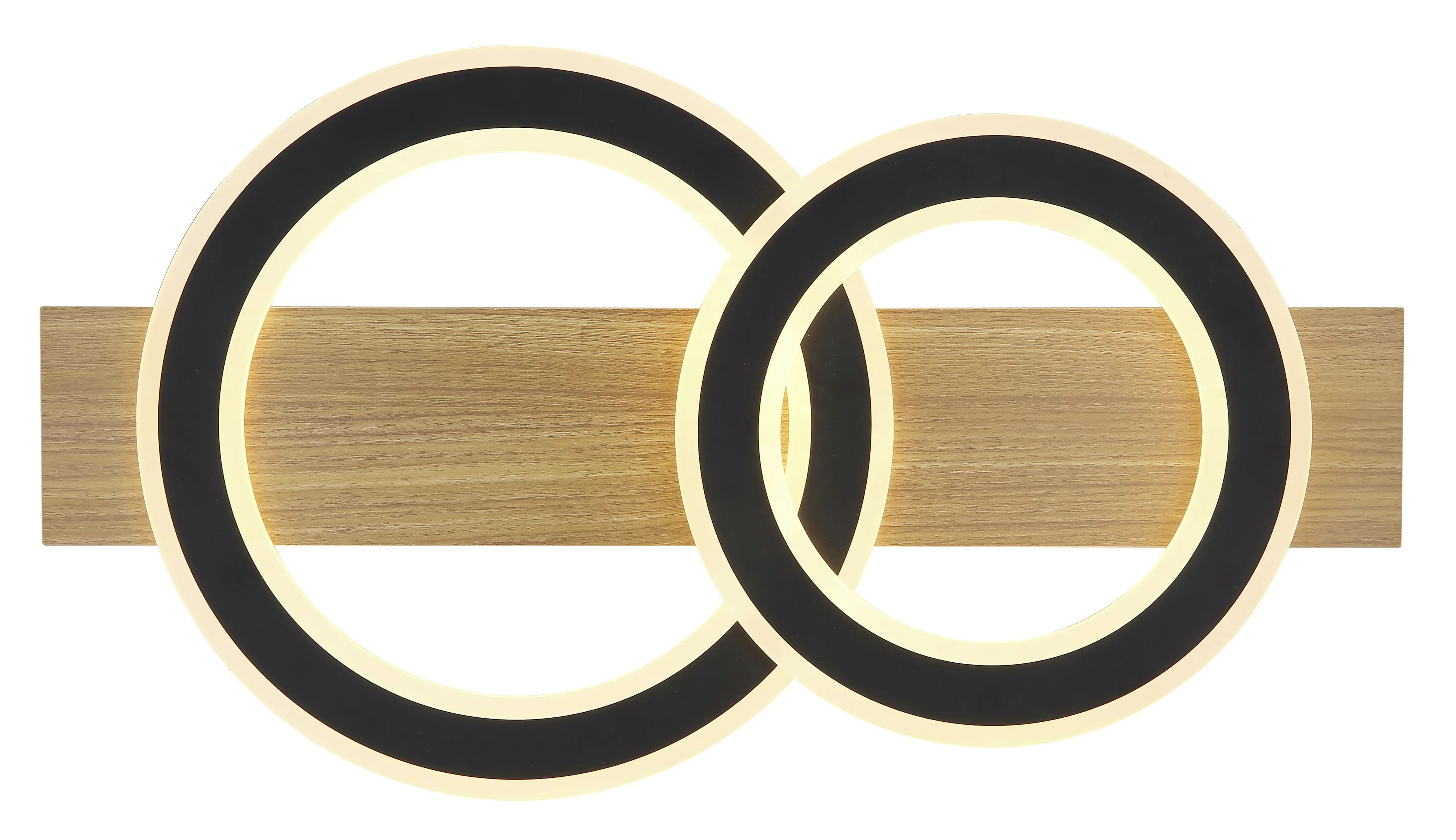 Globo Deckenleuchte Jayden 63 x 35 cm holzoptik warmweiß