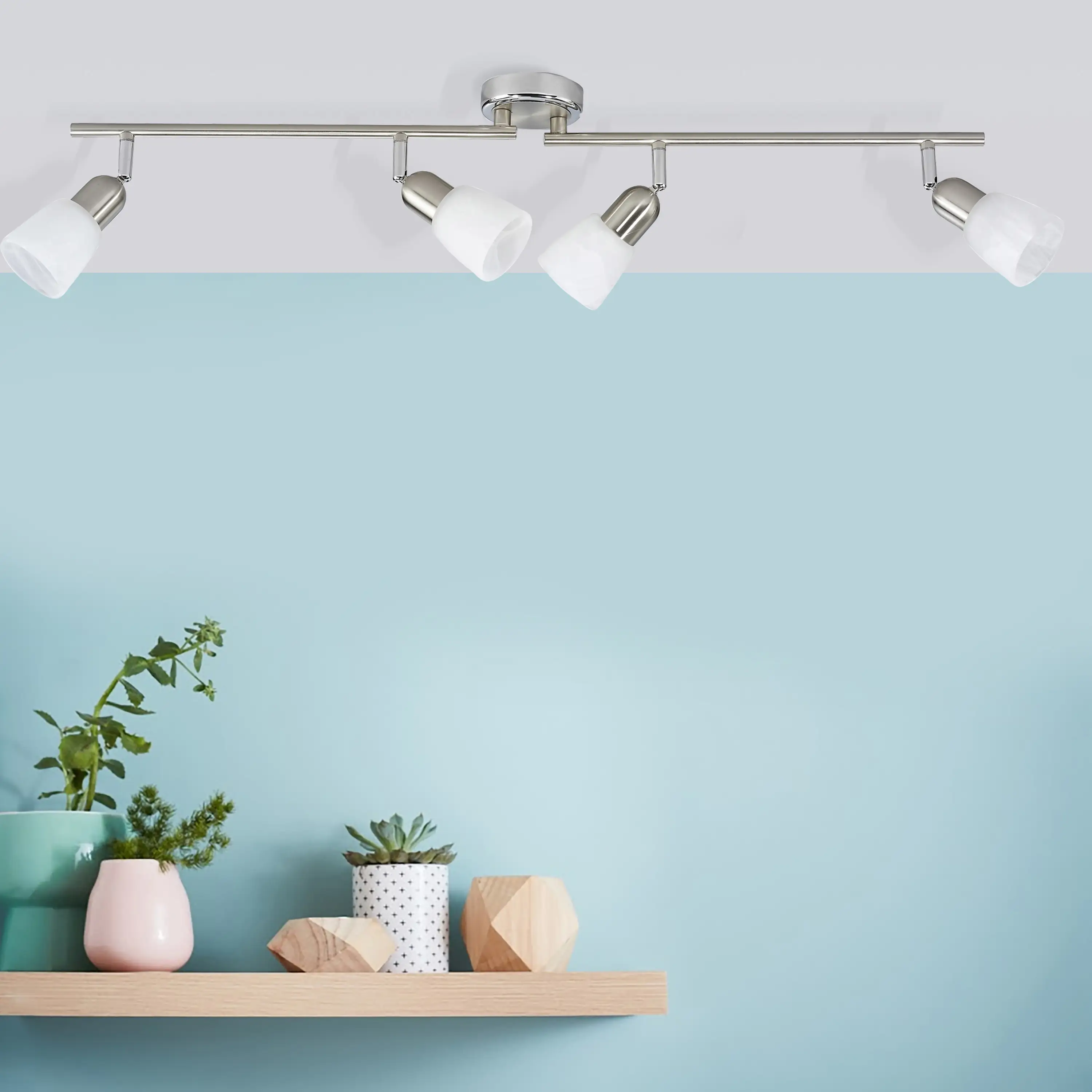 Brilliant 4er Spot Sofia eisen-chrom 70 x 13 cm E14, max. 4 x 40 W