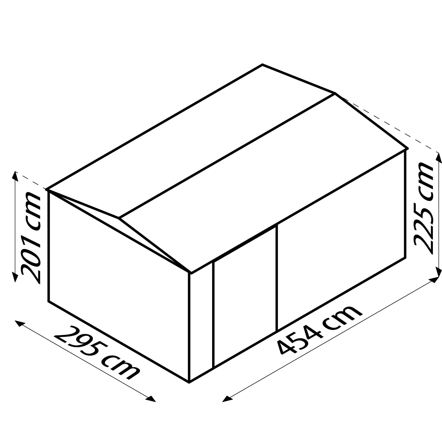 Globel Metallgerätehaus Worker MWK 1510 464 x 308 x 225 cm anthrazit