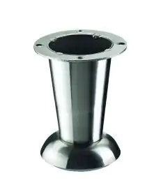 Hettich Möbelfuß "Fada" Edelstahl-Optik Stahl, 1 Stück