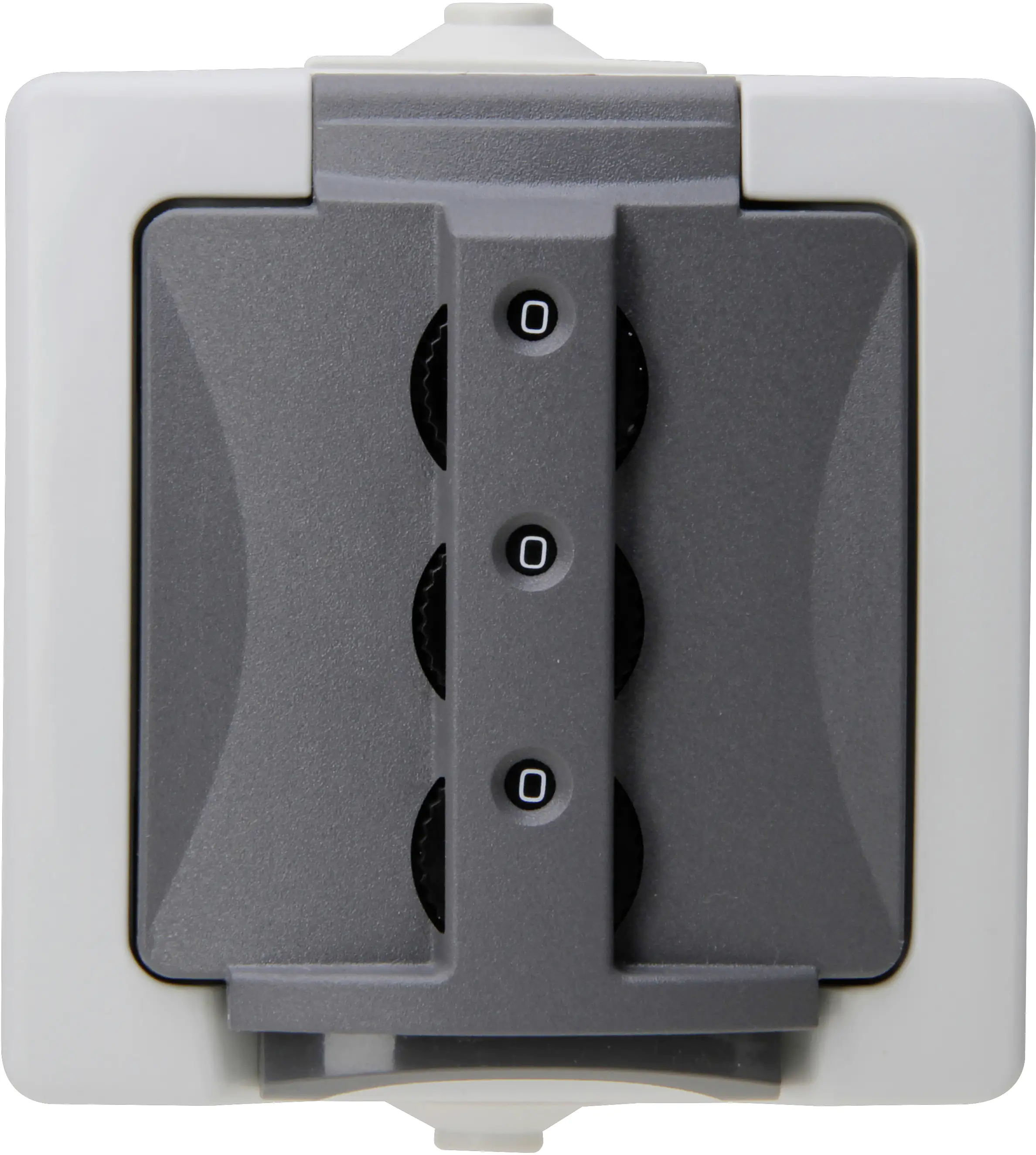 Kopp Zahlenschlosssteckdose mit Klappdeckel Nautic, grau, 955056015 Kopp Zahlenschlosssteckdose mit Klappdeckel Nautic, grau, 955056015