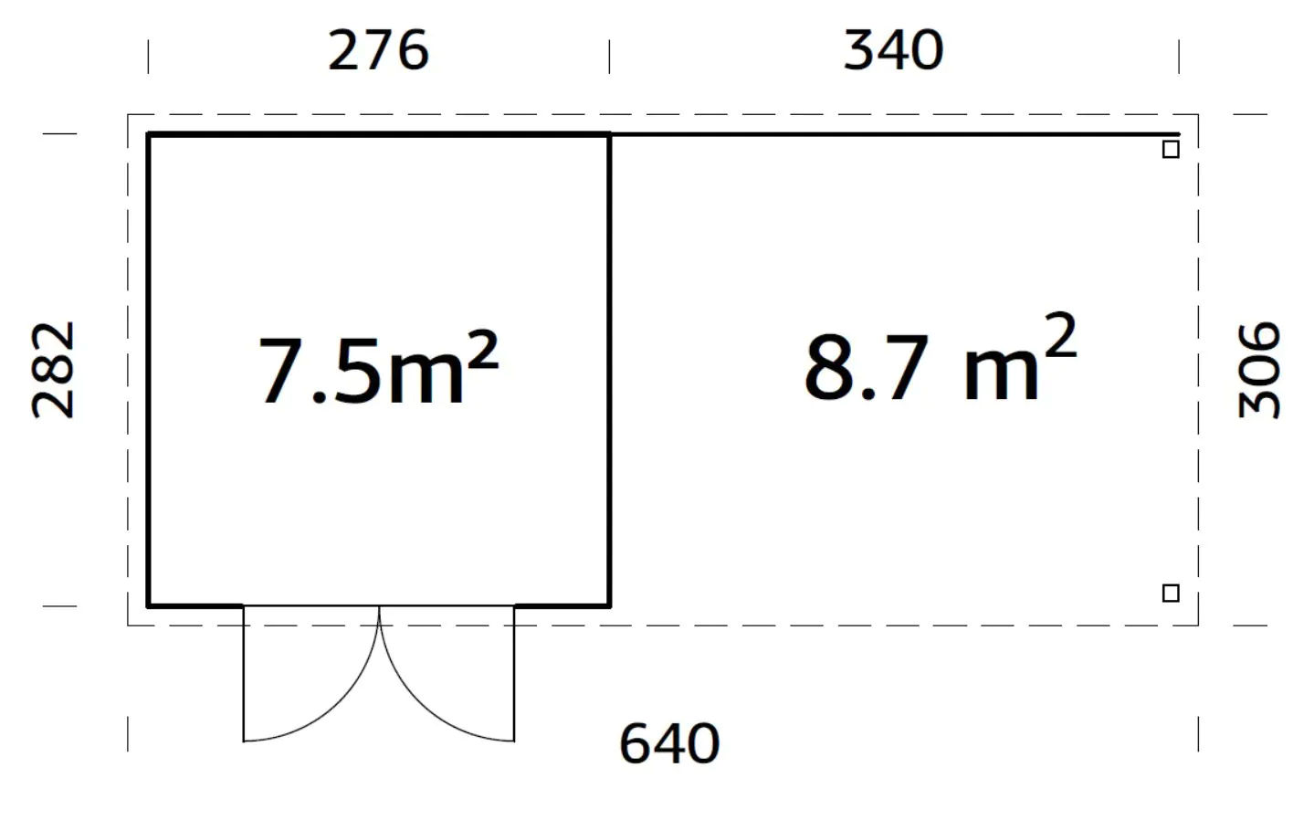 Palmako Gartenhaus Luna 1 Pergola 276 x 282 cm naturbelassen Palmako Gartenhaus Luna 1 Pergola 276 x 282 cm naturbelassen