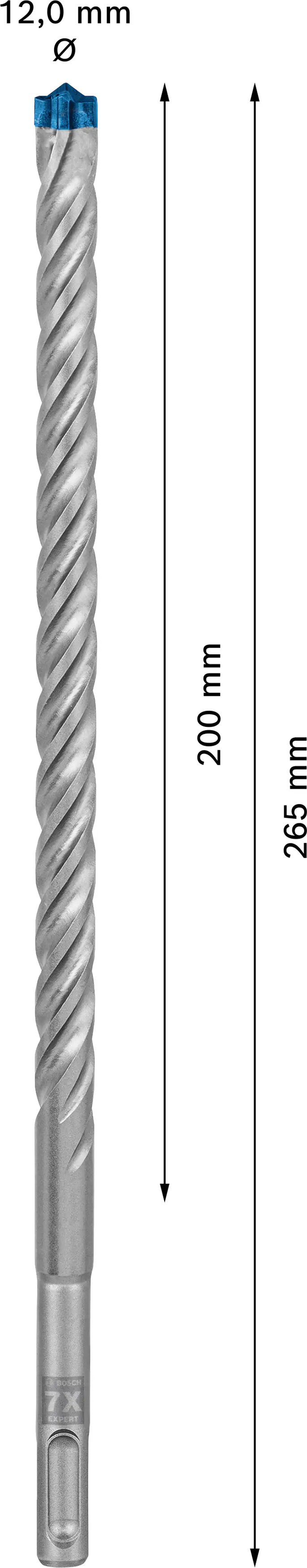 Bosch Expert SDS plus-7X Hammerbohrer 12 x 200 x 265 mm