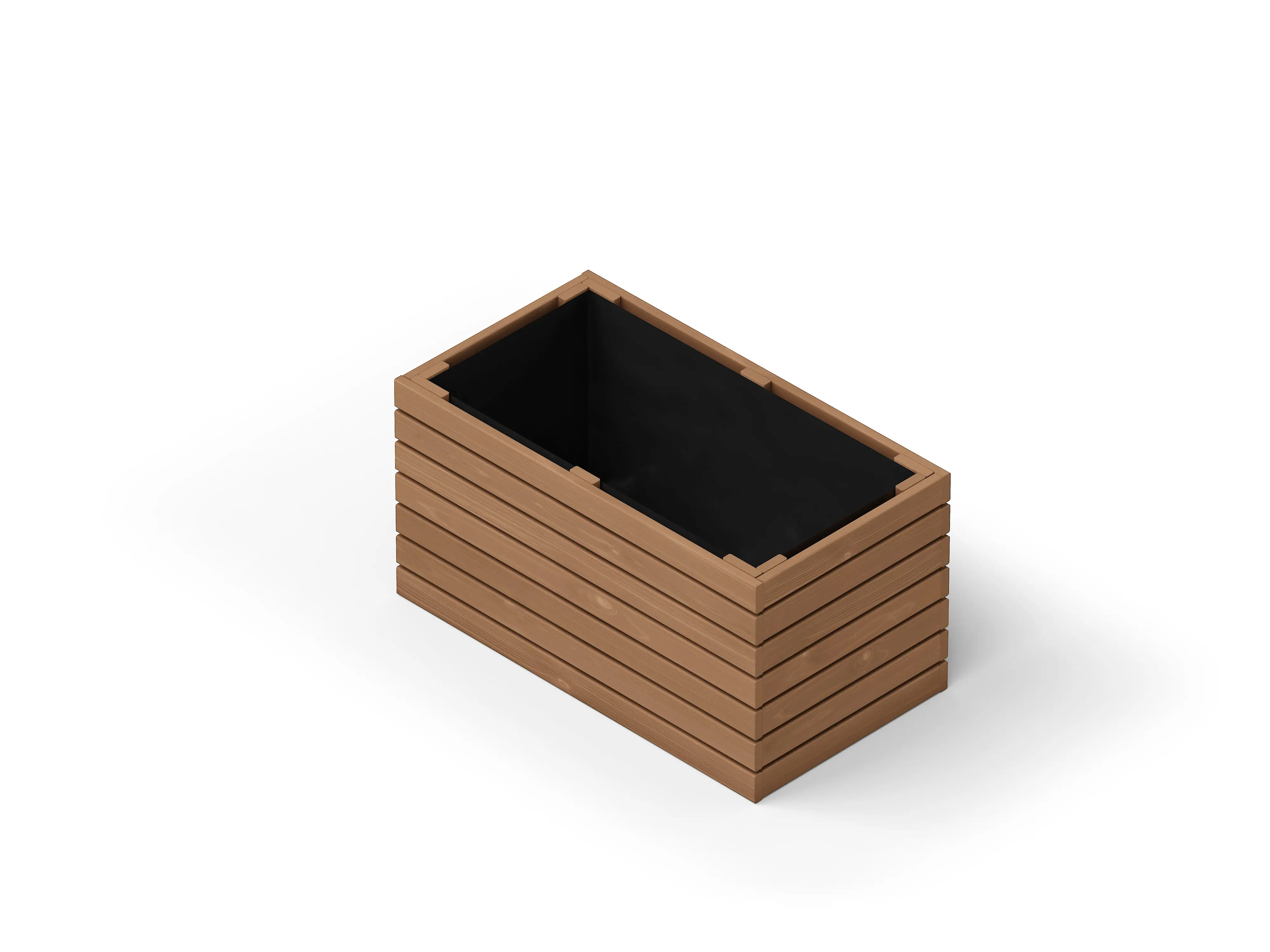 Upyard Hochbeet ProPlanter Double Holz 67 x 36,5 cm natur