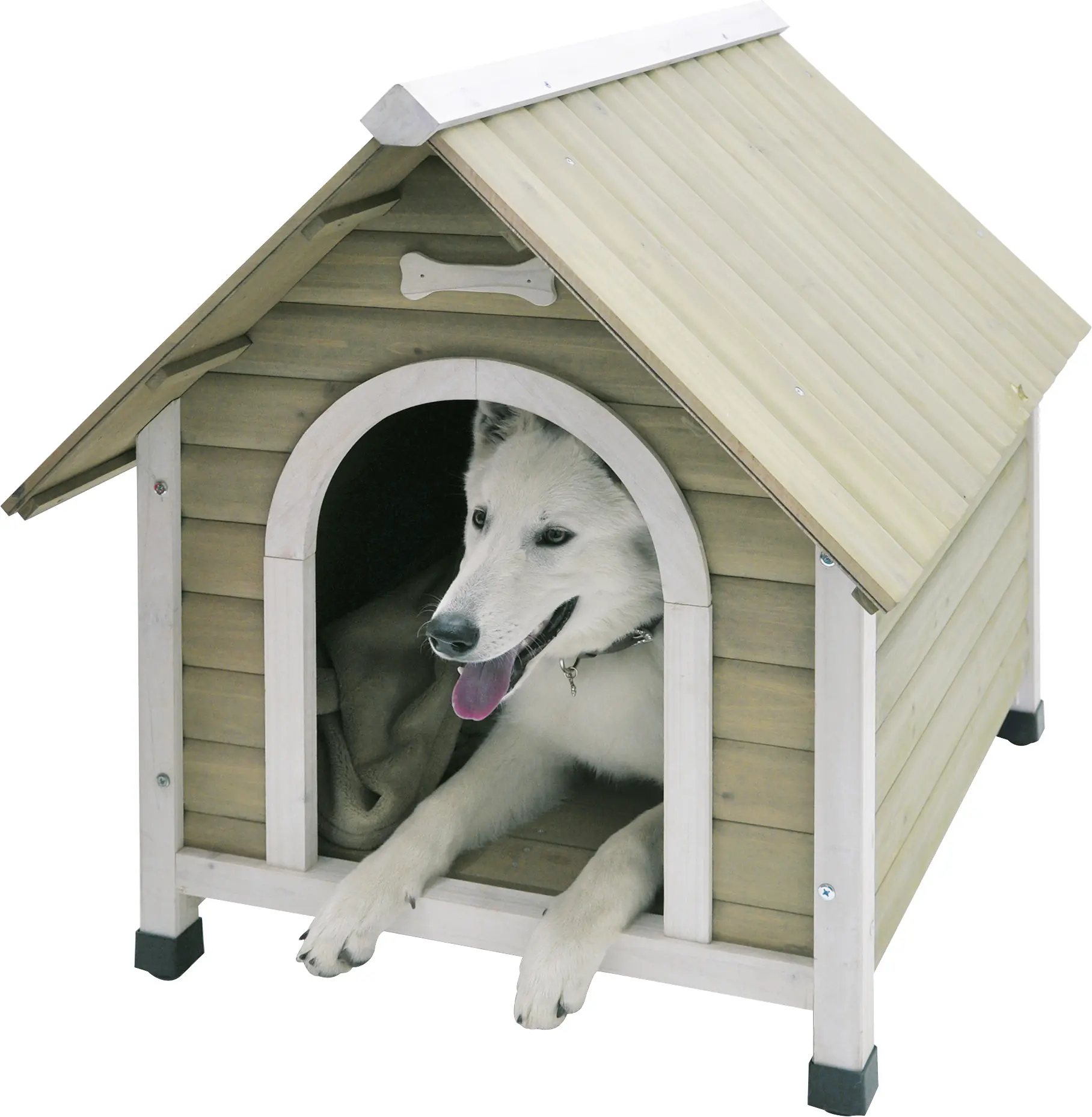 Nobby Hundehütte Civetta 2 Java 84 x 70 cm braun-weiß