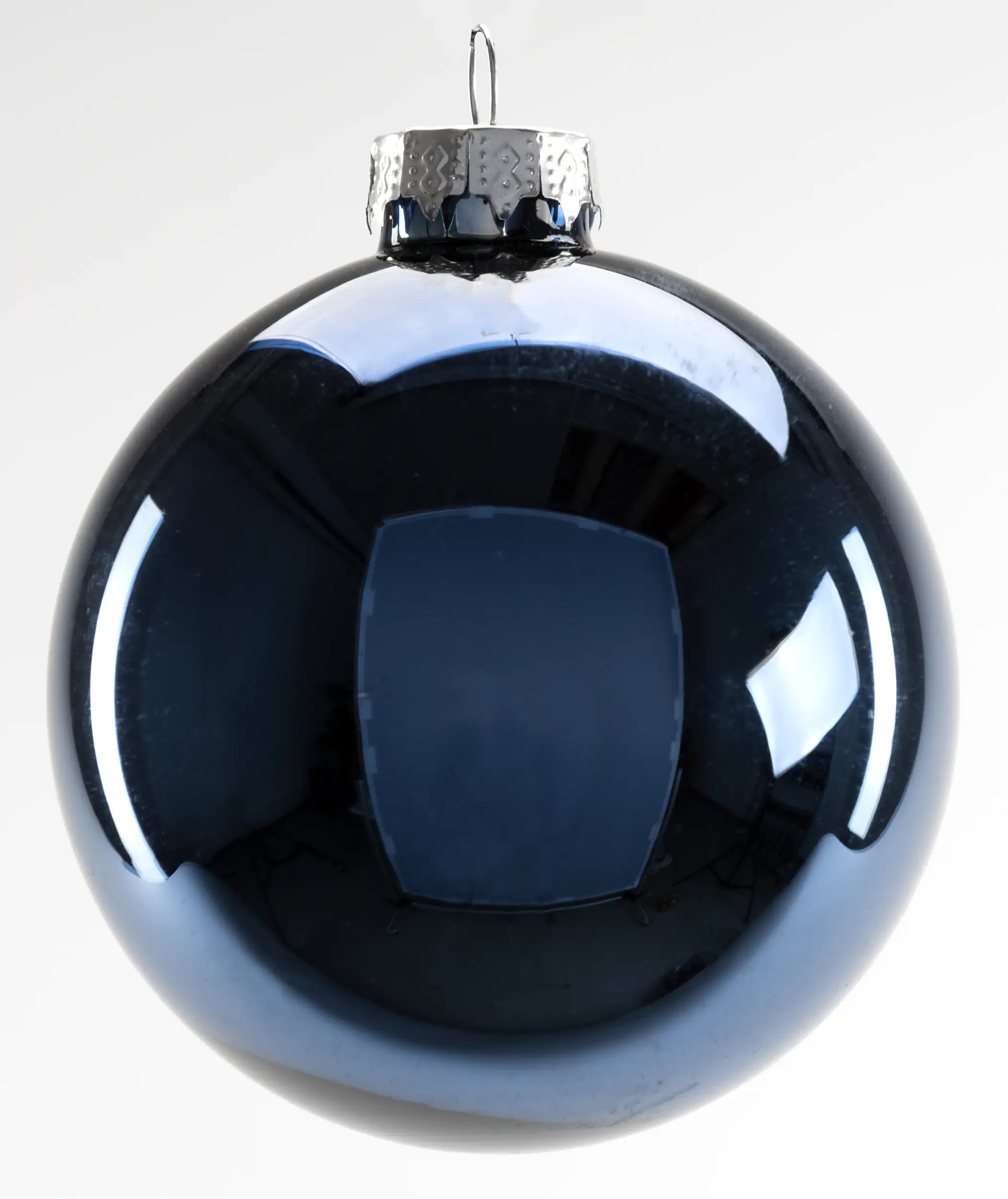 TrendLine Weihnachtskugeln aus Glas Ø 8 cm nachtblau 6 Stück