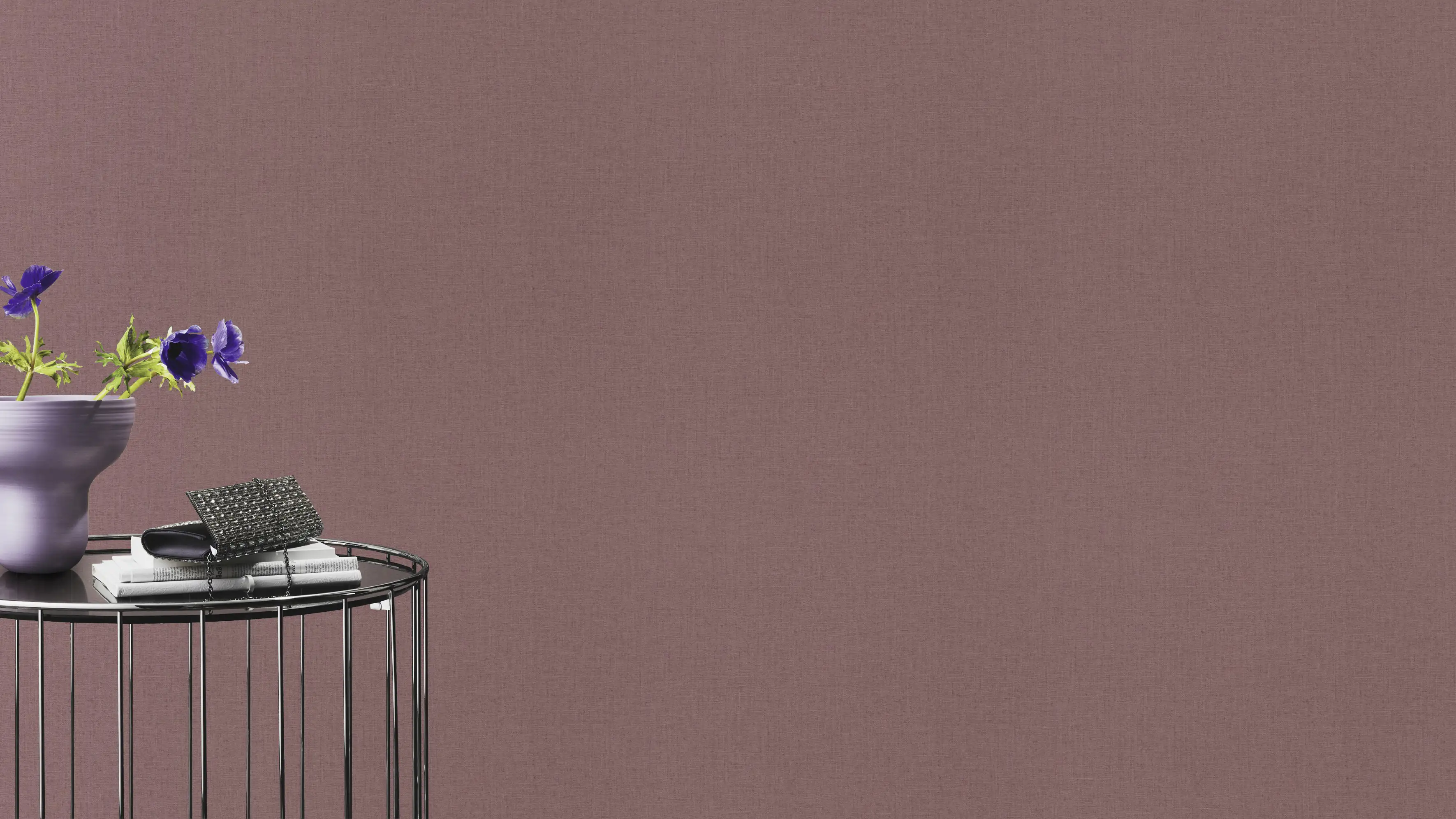 Rasch Vliestapete 560169 Barbara Home III, Textilstruktur rot, 10,05 x 0,53 m