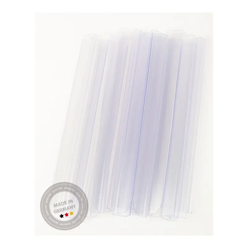 ABZ Klemmleisten Omega zu Sicht- u. Windschutz transparent - 20 Stück