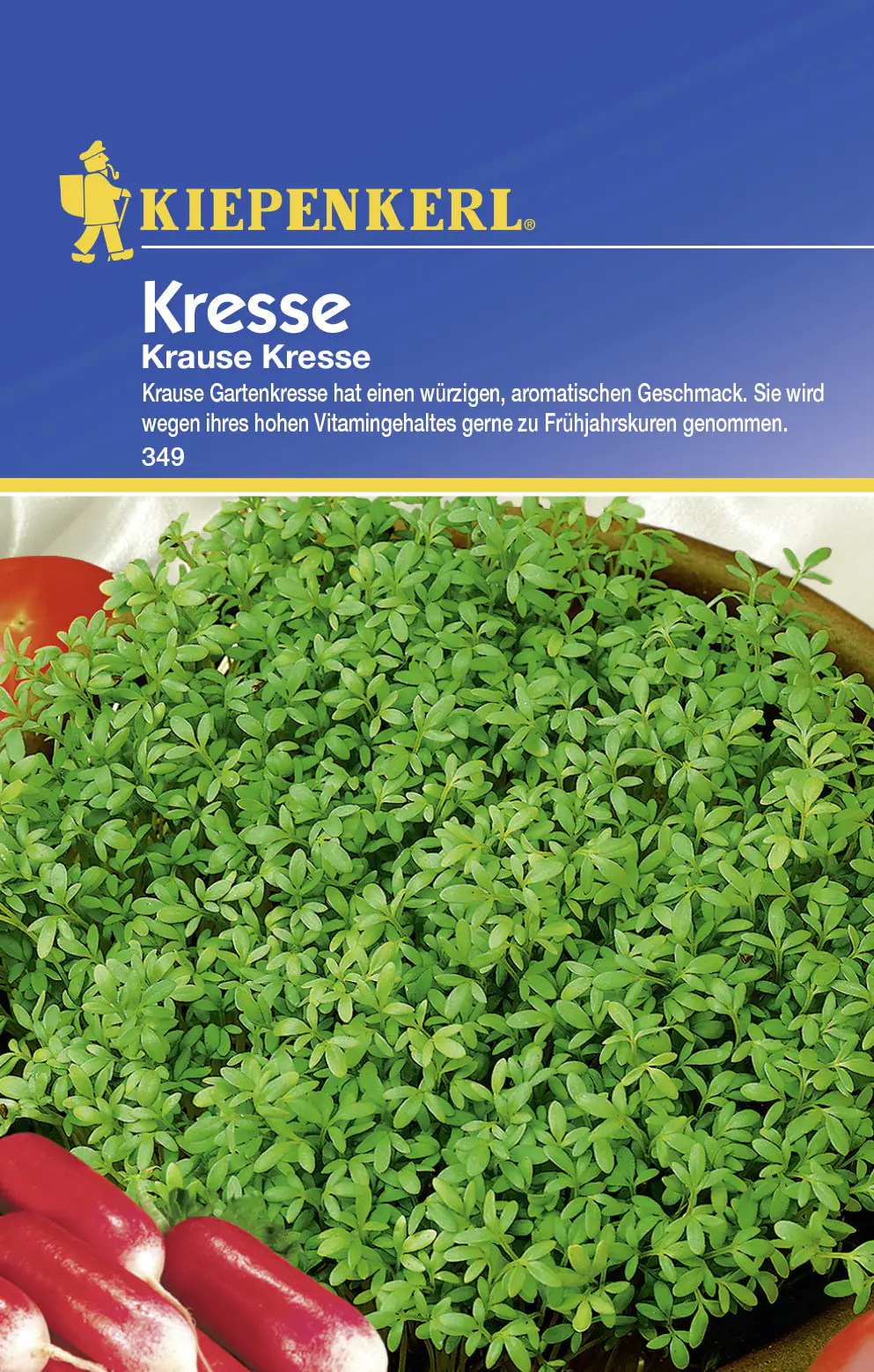 Kiepenkerl Kresse Krause Kresse Lepidium sativum, Inhalt: ca. 0,5 m²