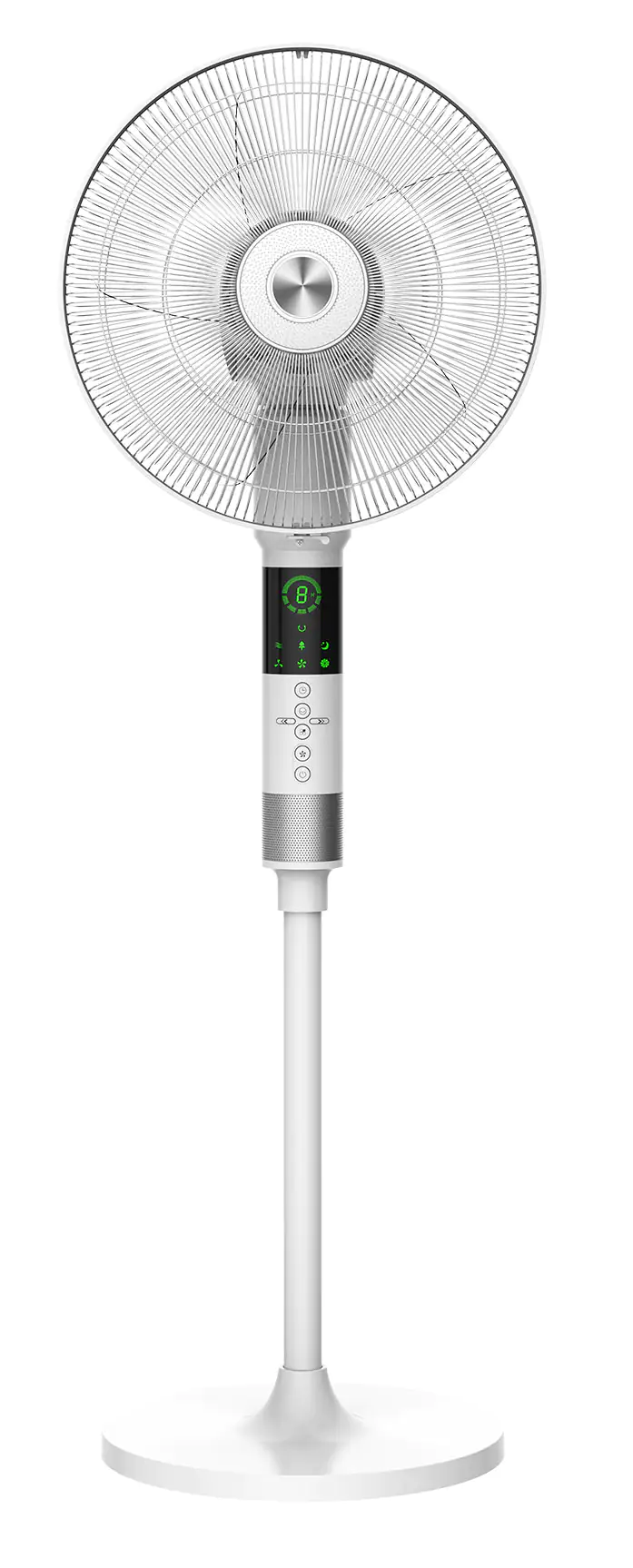 2076952003657 Primaster Standventilator Ø 45 cm weiß 360°, Höhenverstellbar 140 cm weiß