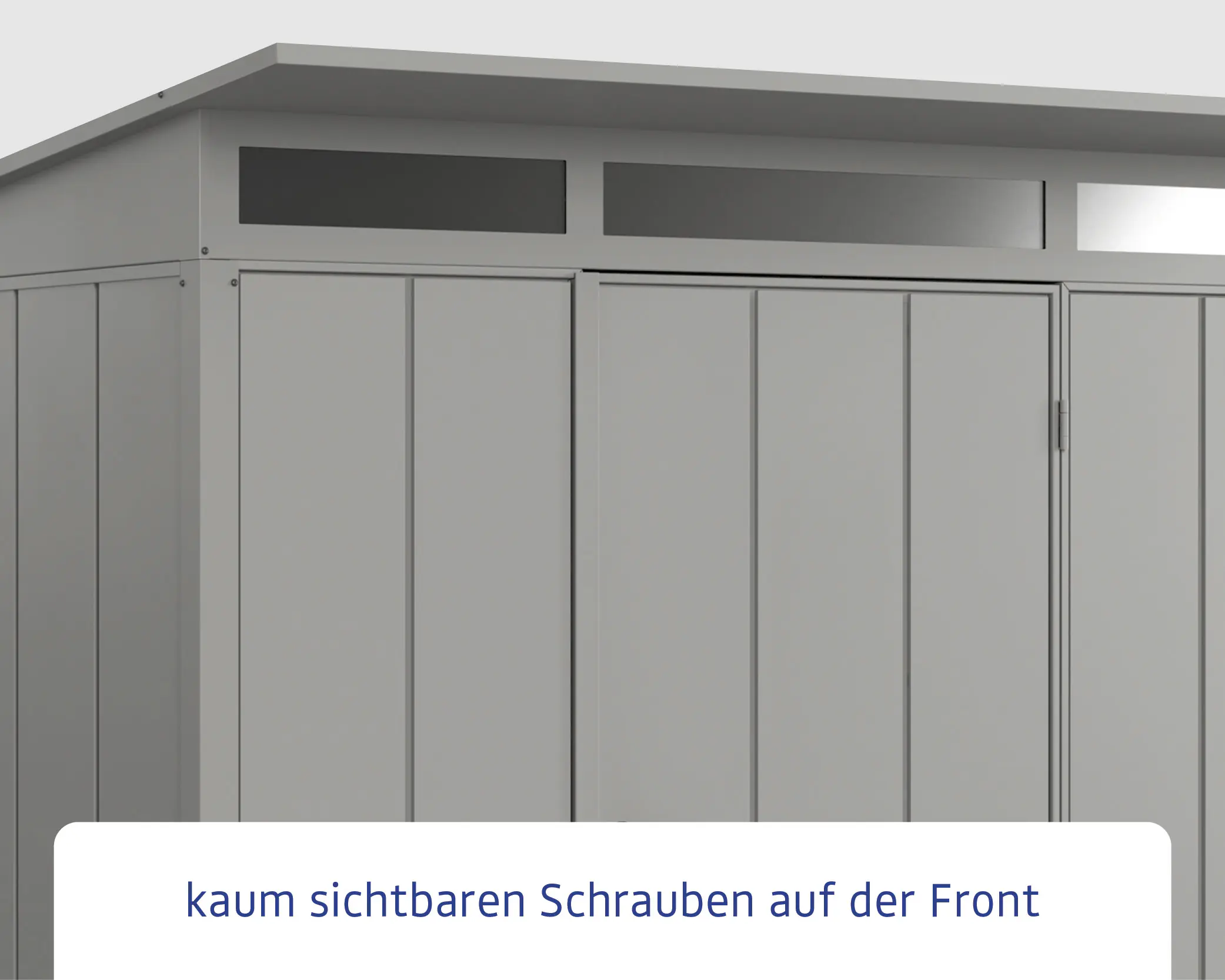EcoStar Gerätehaus Elegant-P,Typ 3 312,7 x 283,4 x 232,3 cm graualuminium