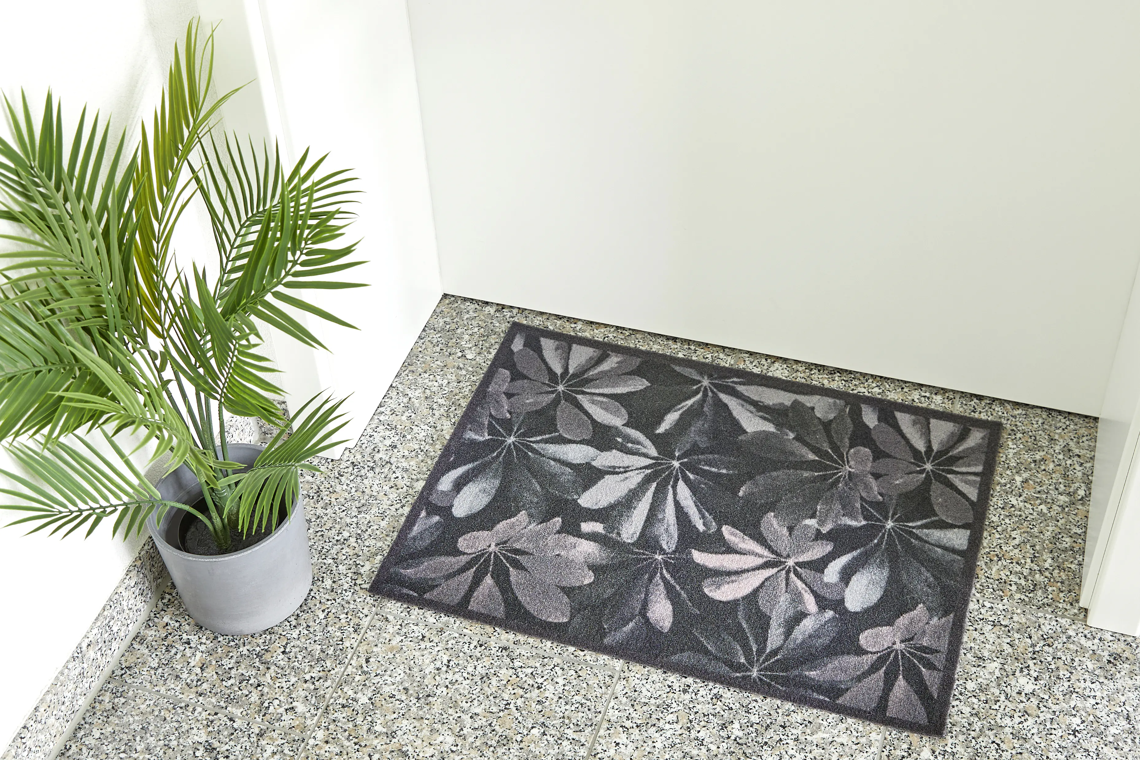 Fußmatte Alto 39 x 58 cm grau-rosa