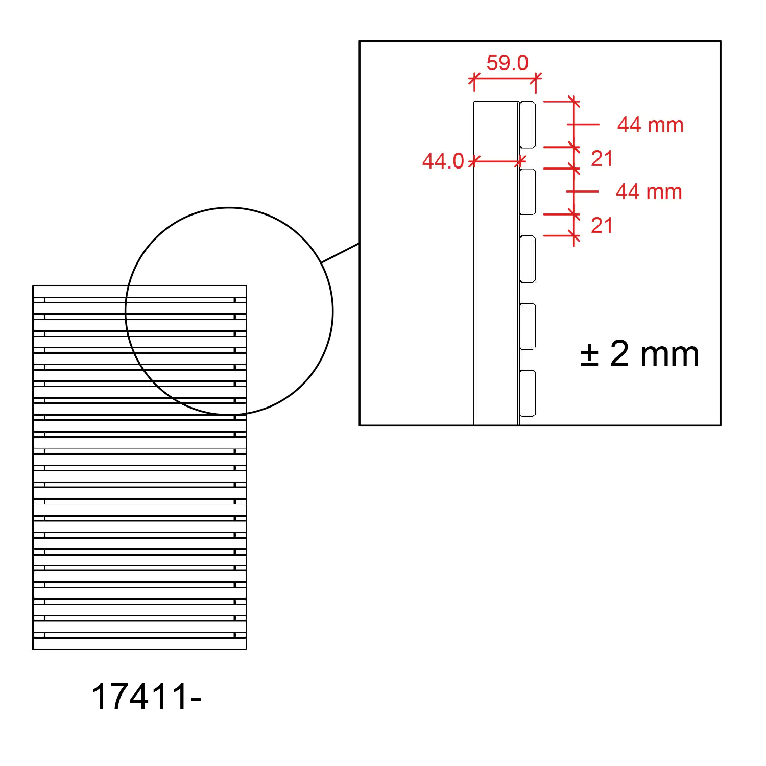 Tokyo Zaun - 83 x 140 cm