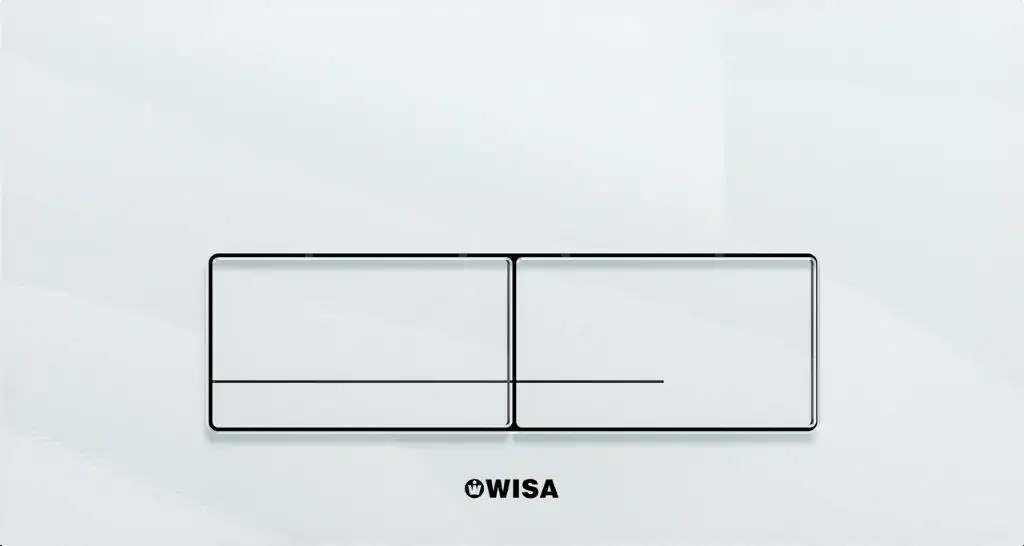 Wisa Betätigungsplatte XT Kantos DF Glas weiß