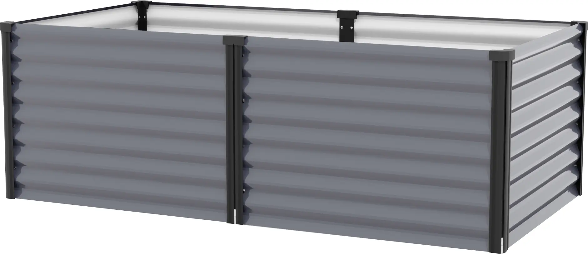 Vitavia Hochbeet Meta 96 x 188 x 63 cm granit schwarz