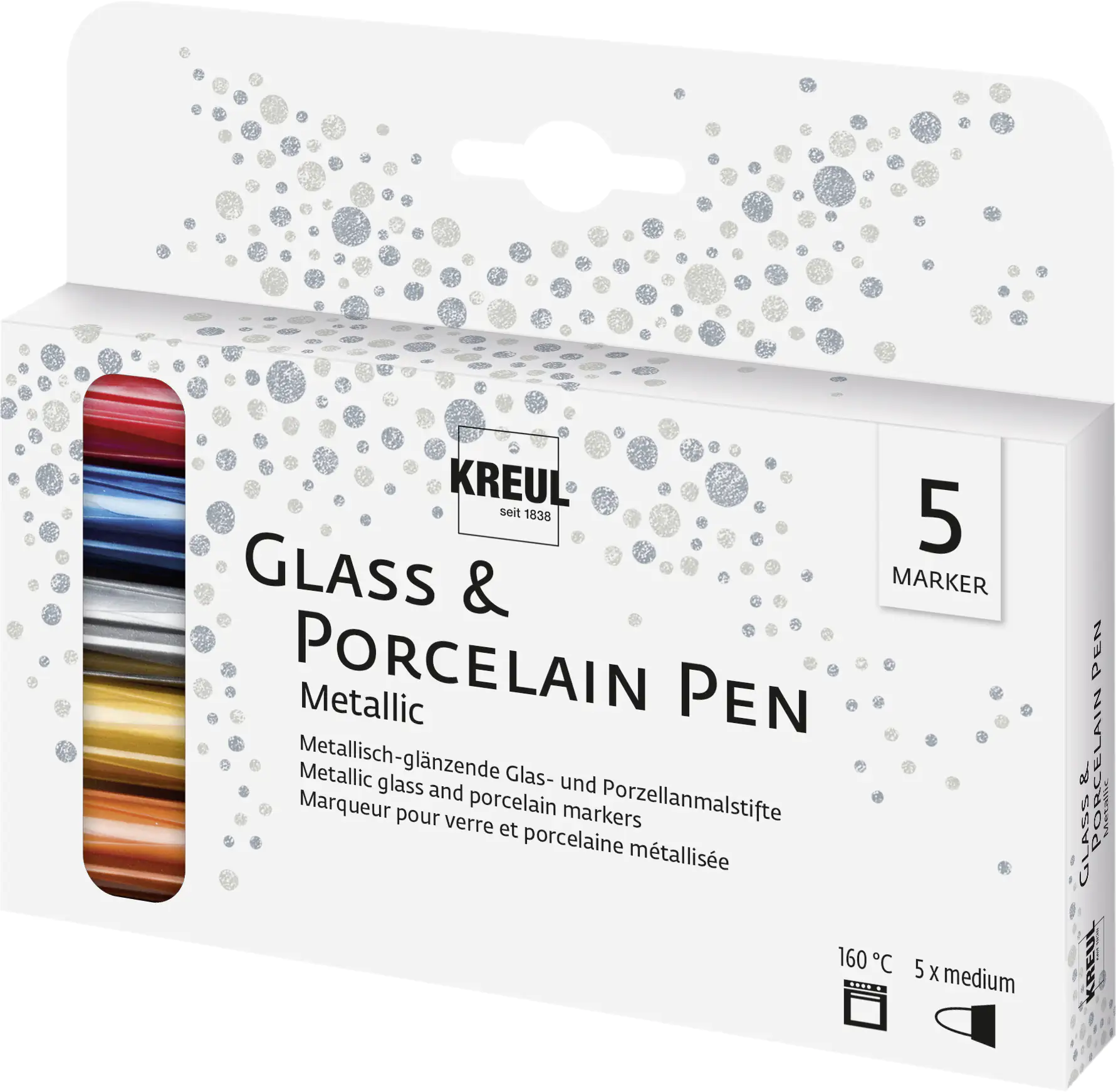 Kreul Porzellanmaler metallic 5er Set PorcelainPen Kreul Porzellanmaler metallic 5er Set PorcelainPen