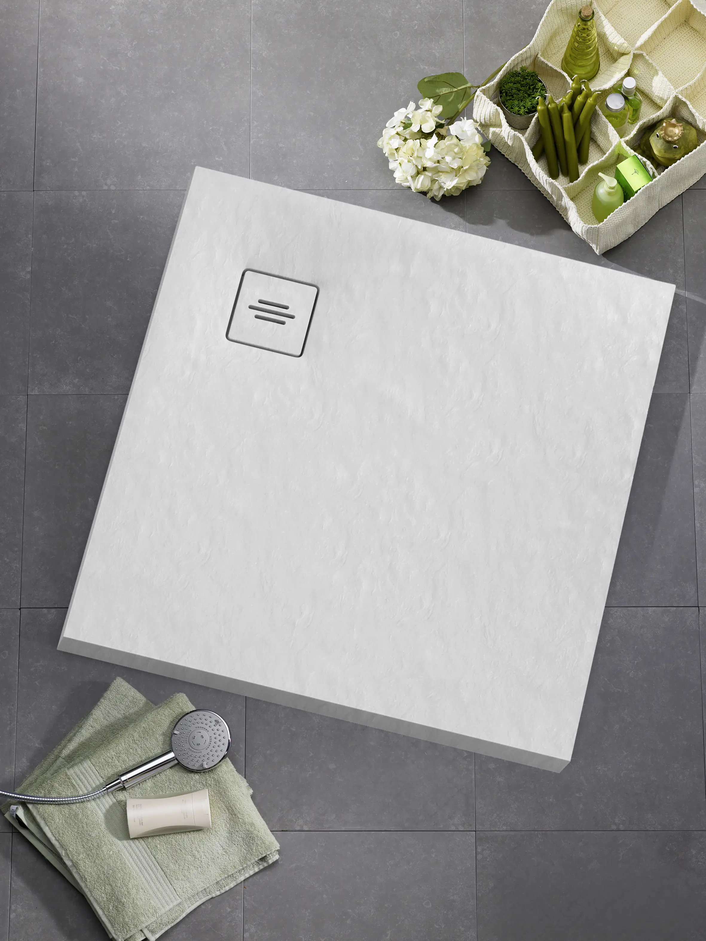 Ottofond Duschwanne Nevis 120x100x3,5 cm, weiß