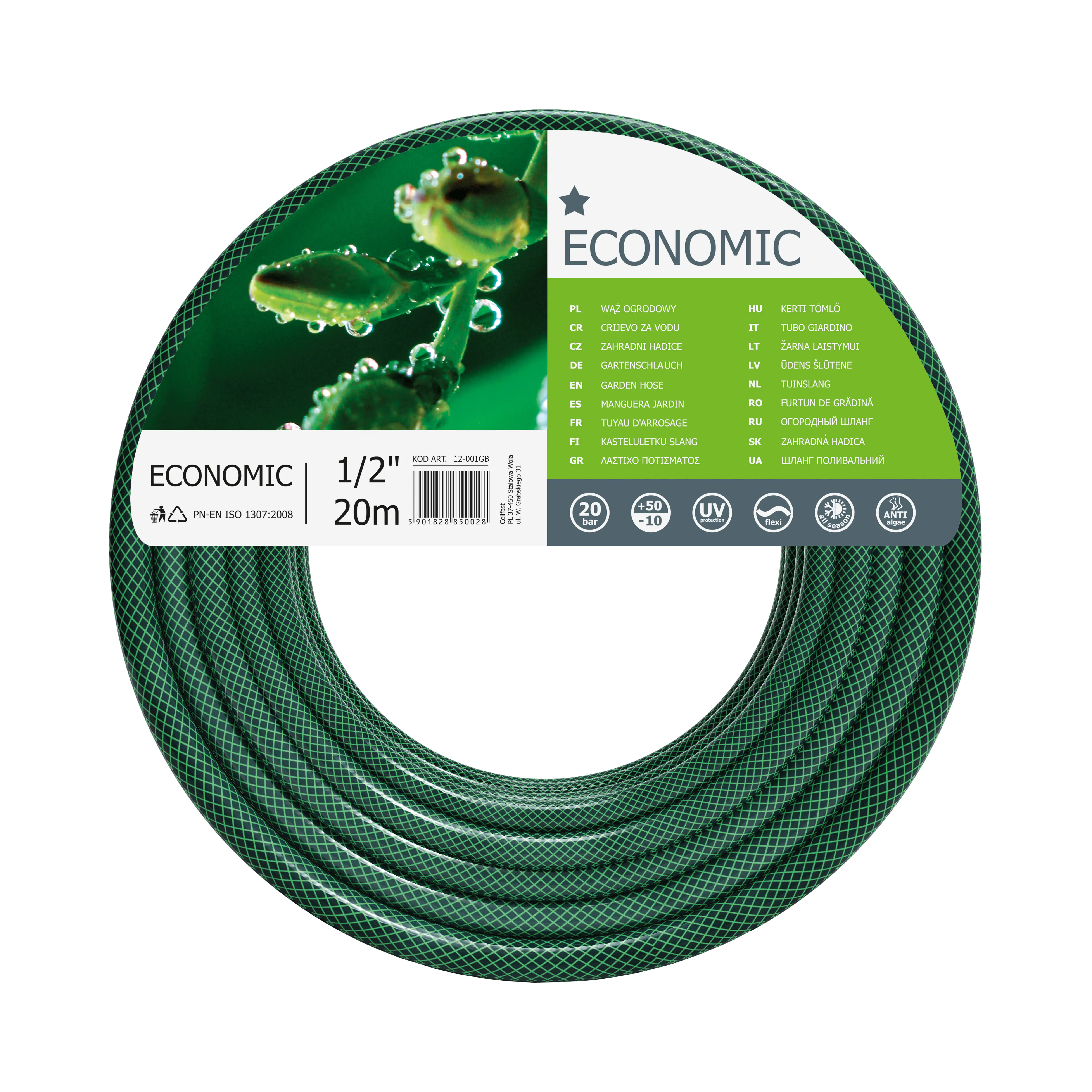 5901828850028 Gartenschlauch Economic 20 m 13 mm (1/2")