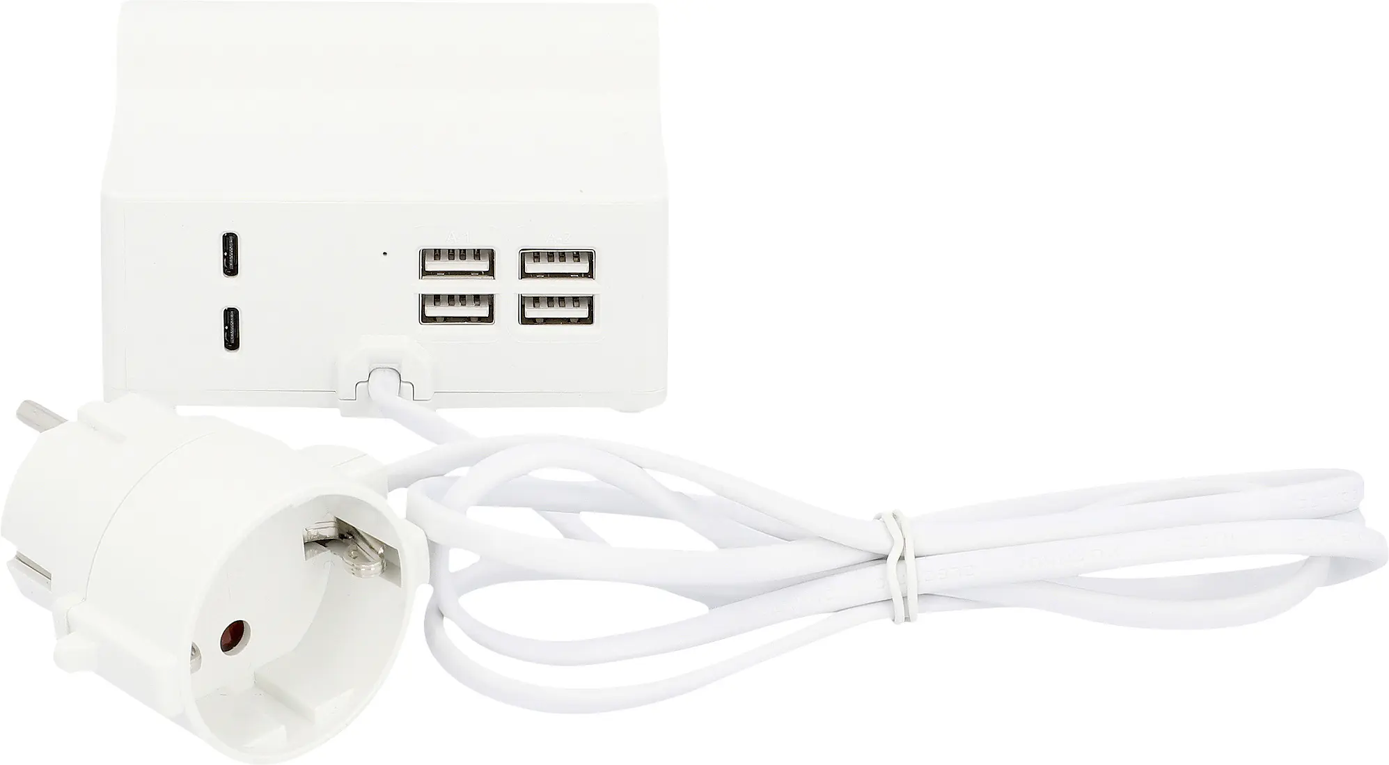 Unitec USB Ladestation A + C mit Halter, 4+2