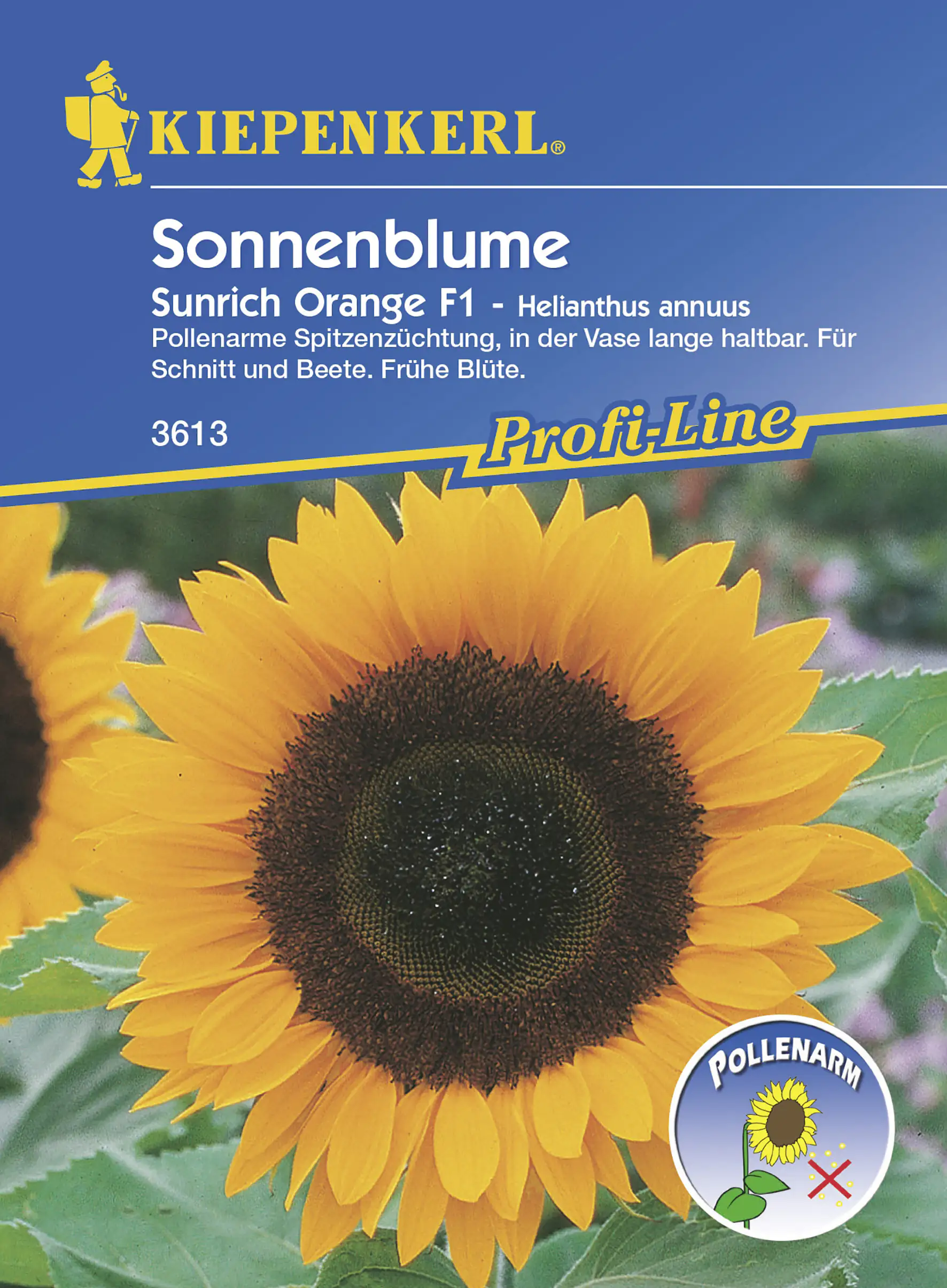 4000159186132 Kiepenkerl Sonnenblume Sunrich Orange F1 Inhalt reicht für ca. 25 Pflanzen