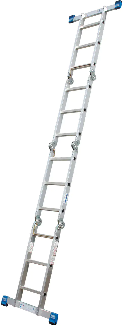 Krause Aluminium-Gelenkleiter STABILO + Multiboard 4,40 m
