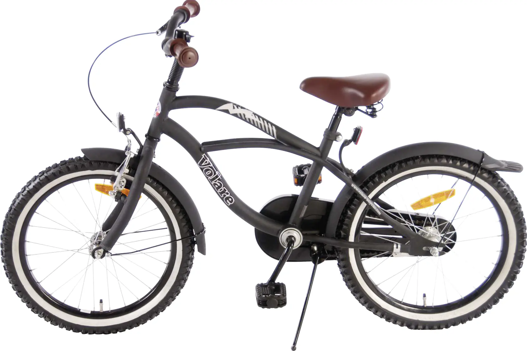Volare Kinderfahrrad Black Cruiser 18 Zoll schwarz