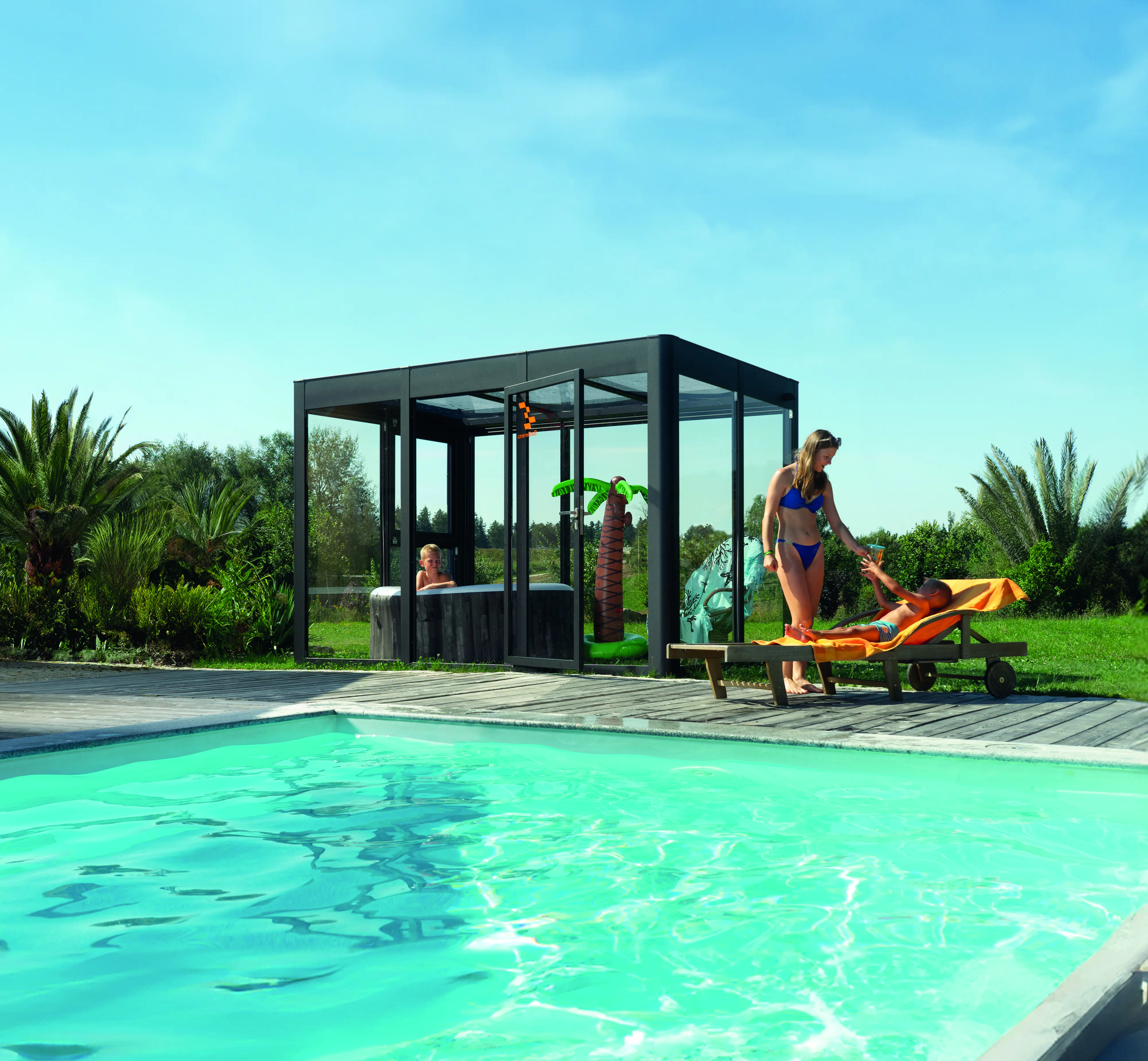 SunElements SunGarden Gartenhaus Infinity 3.2 338 x 233 cm anthrazit-metallic SunElements SunGarden Gartenhaus Infinity 3.2 338 x 233 cm anthrazit-metallic