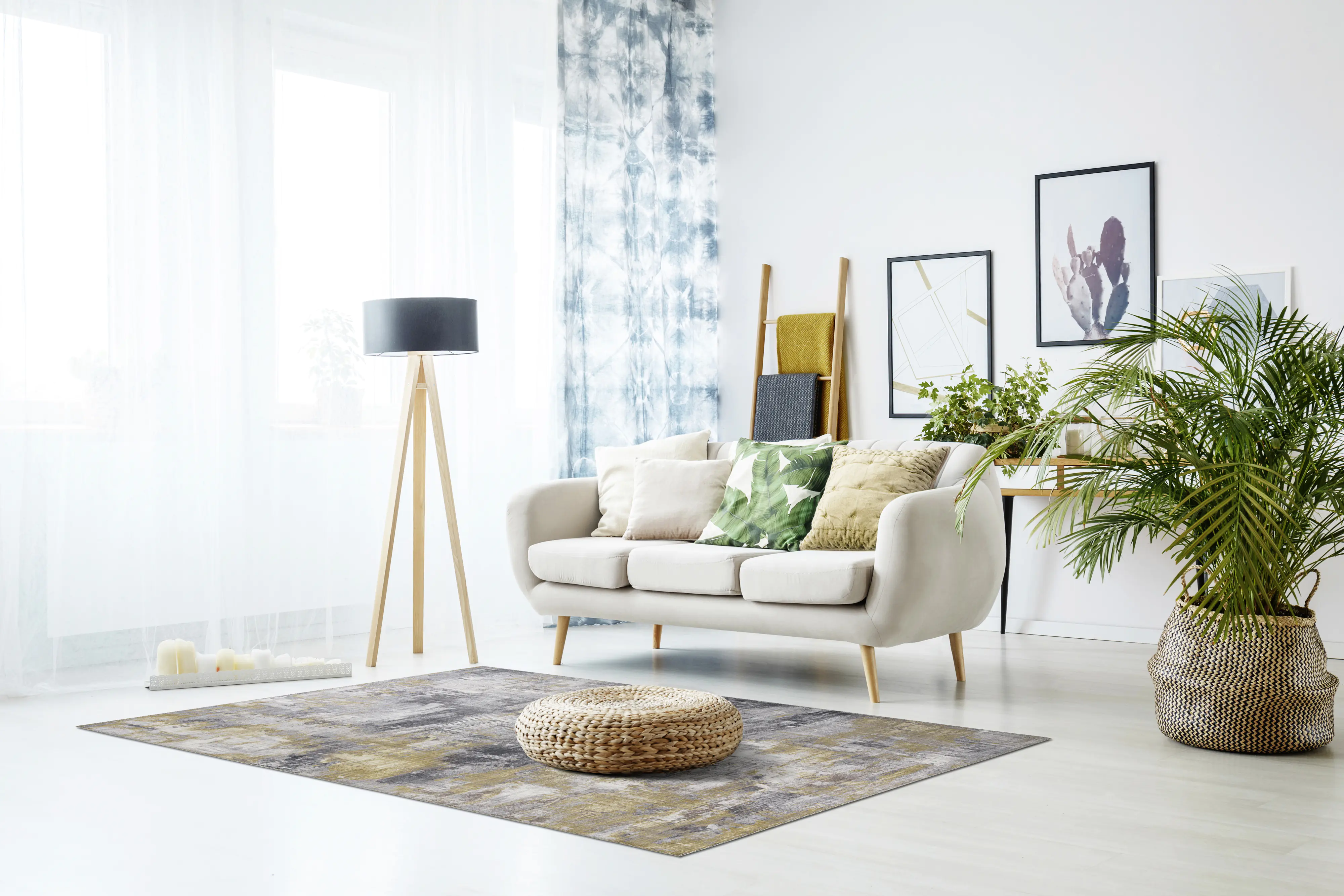 LUXOR Living Teppich Prima grau-gelb, 160 x 230 cm